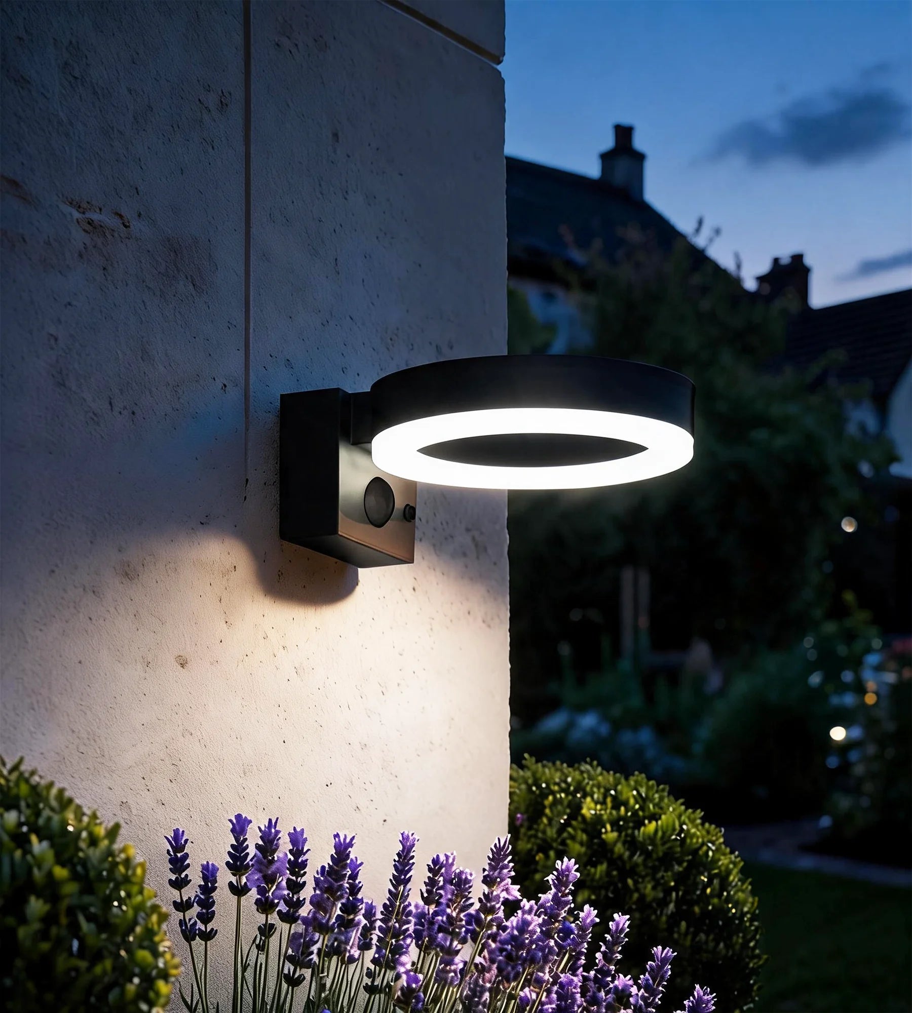 Applique Led extérieur solaire DAYTONA - Détecteur de mouvements - 3 modes d'éclairage 75 à 600 lumens