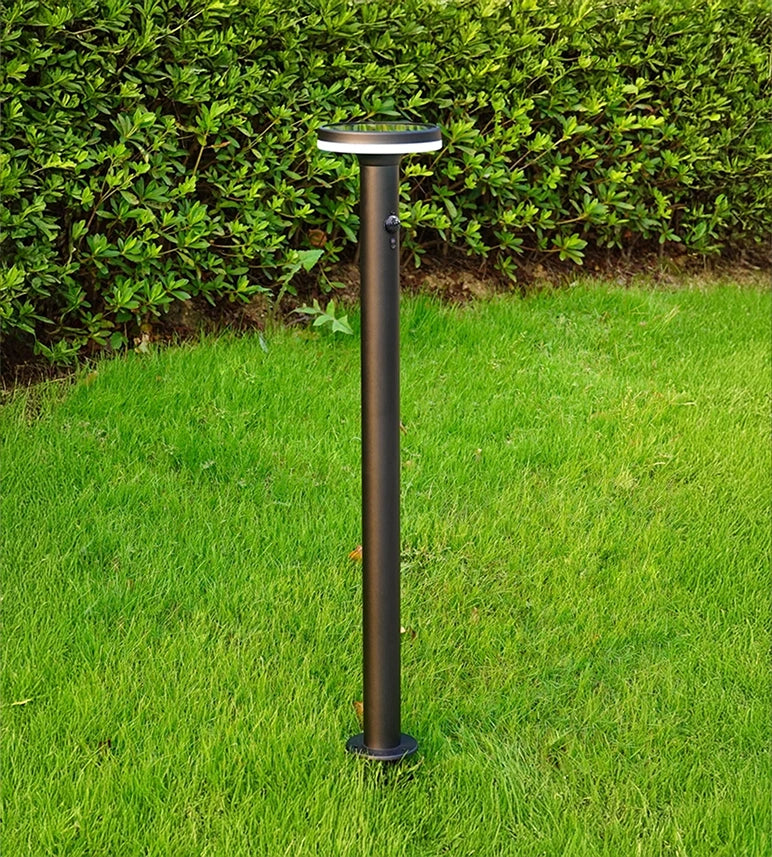 Borne Led solaire LIVING - Détecteur de mouvements - 3 modes d'éclairages 75 à 600 lumens