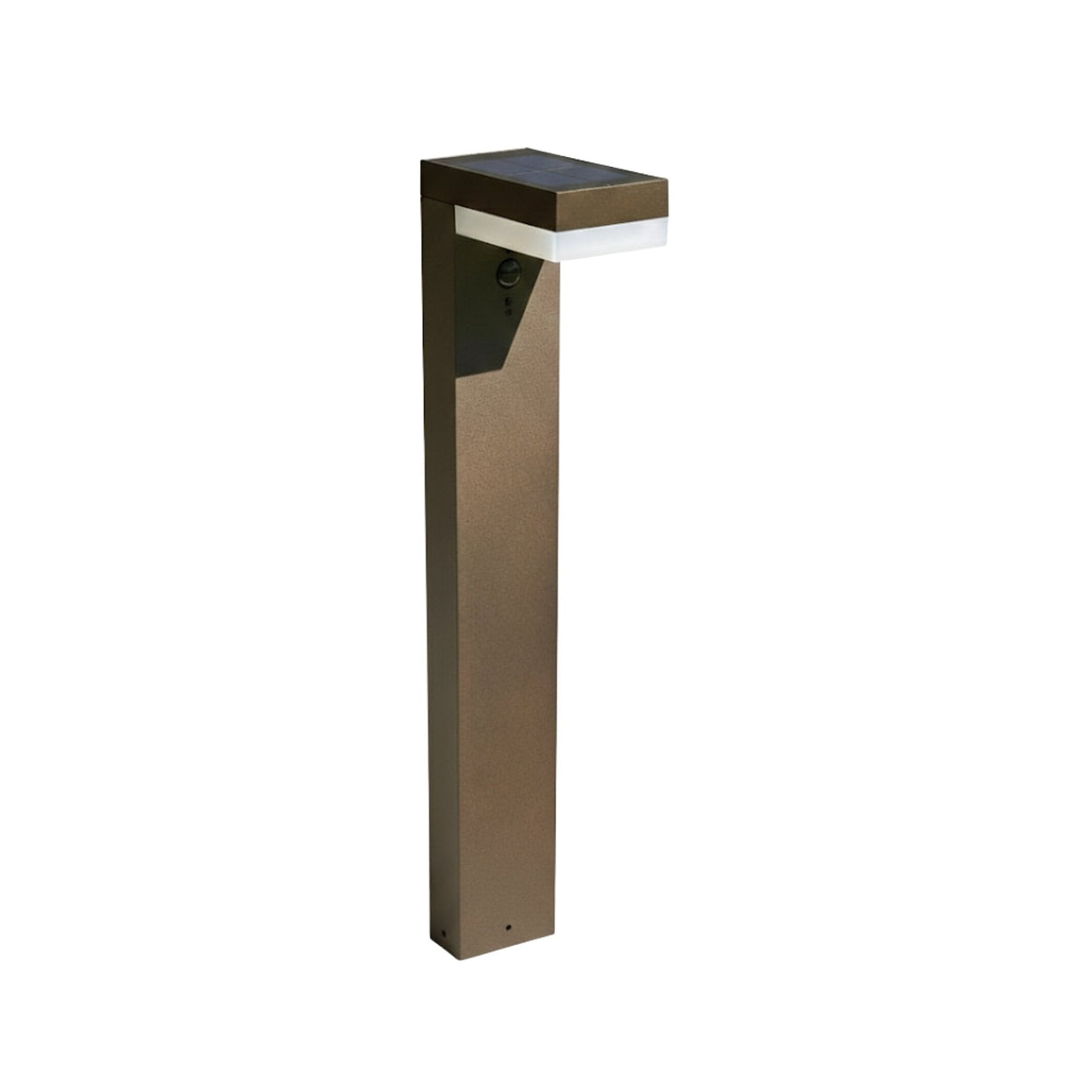Borne solaire extérieure LED VENUS noire 70 cm avec détecteur - 3 modes d'éclairage 100 à 1000 lumens - Lumihome