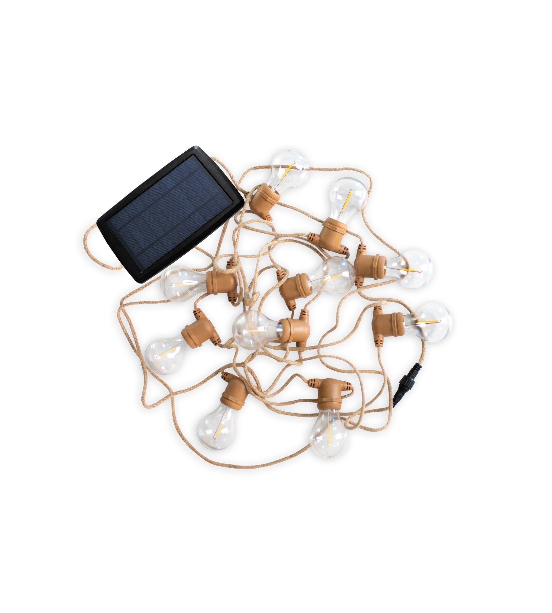 Guirlande solaire extérieur ALLEGRA - 10 ampoules - Blanc chaud