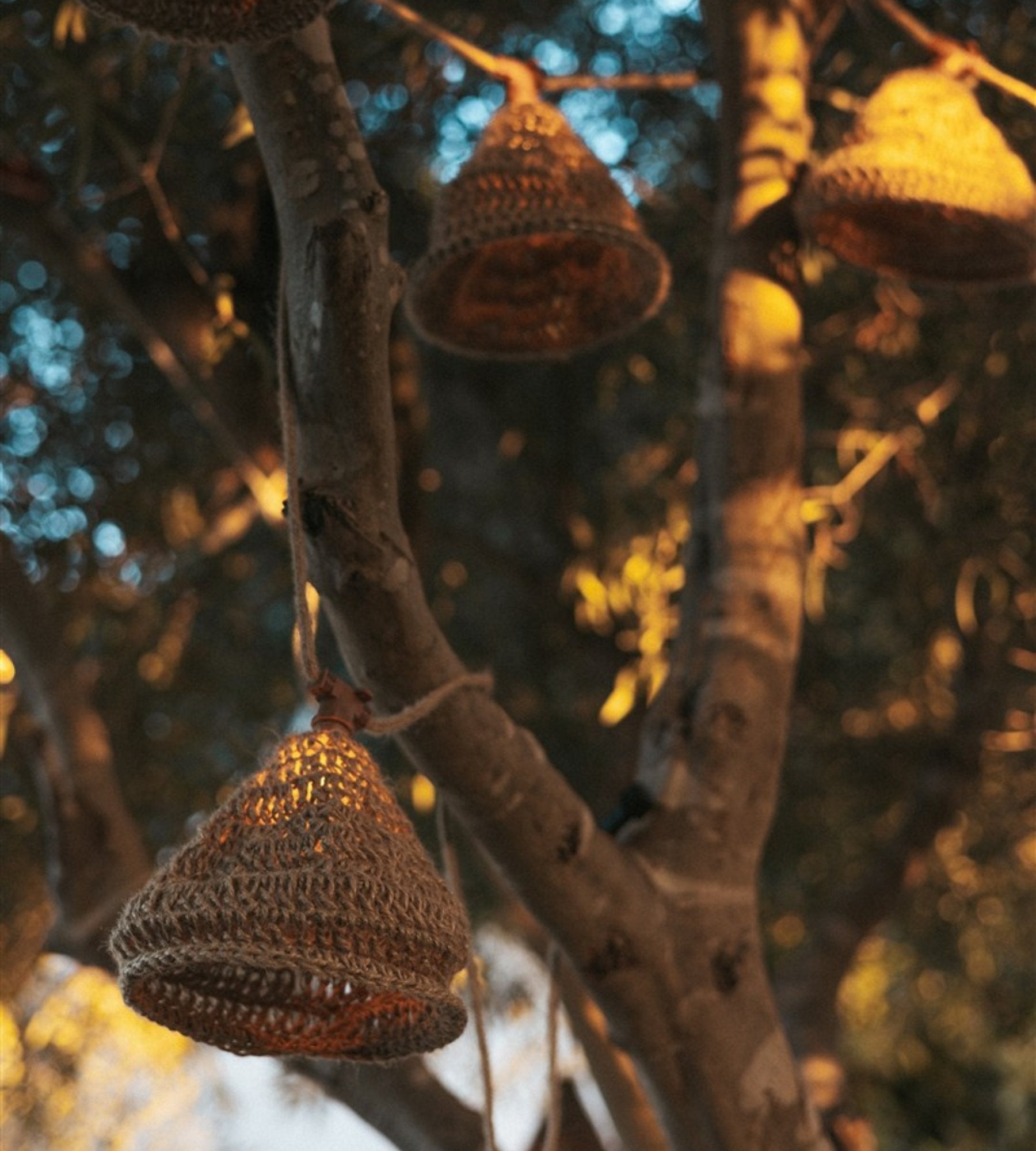 Guirlande solaire extérieur MARO - Design nature - 10 lampes