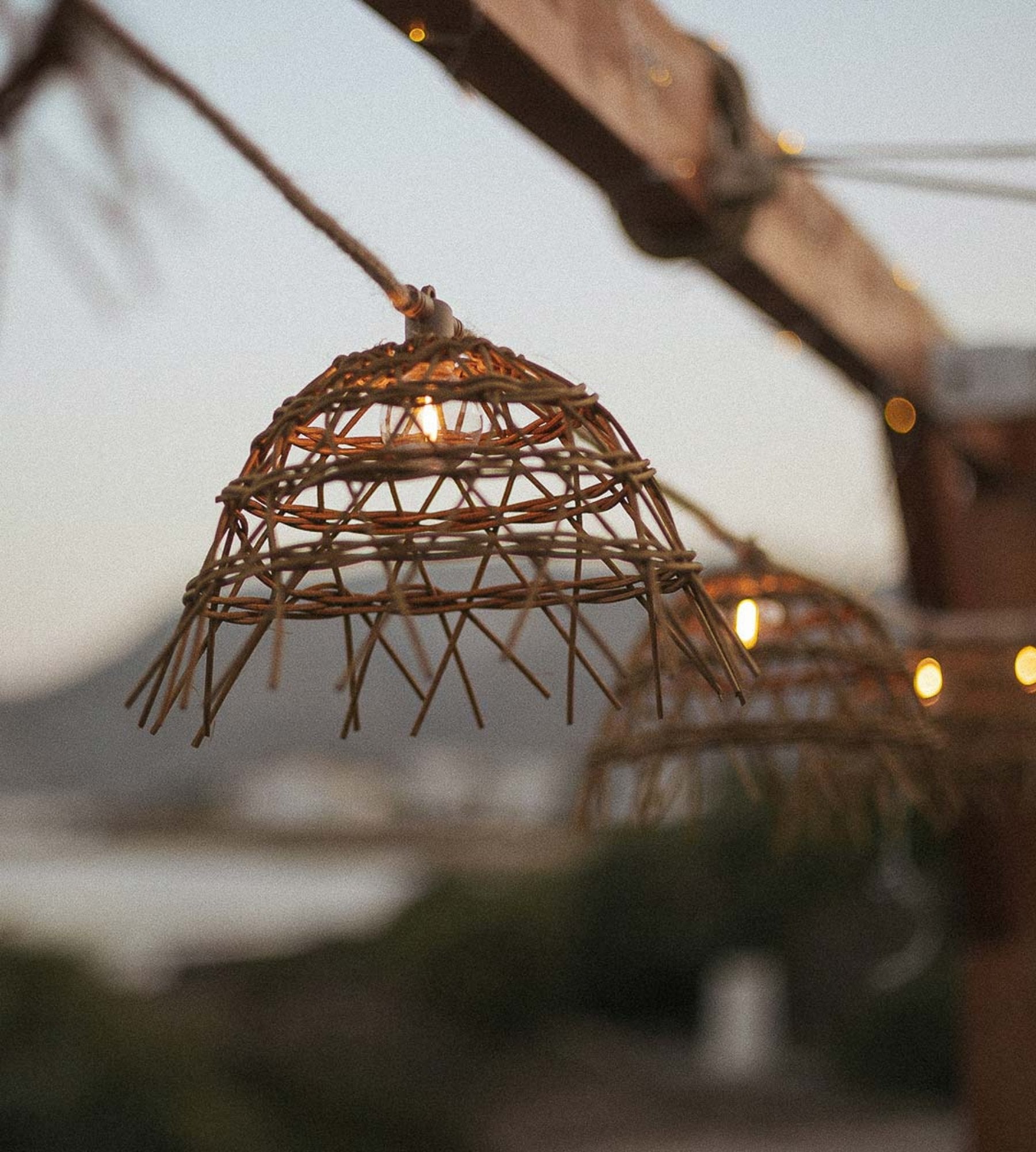 Guirlande lumineuse solaire ALMA - Design nature - 10 lampes