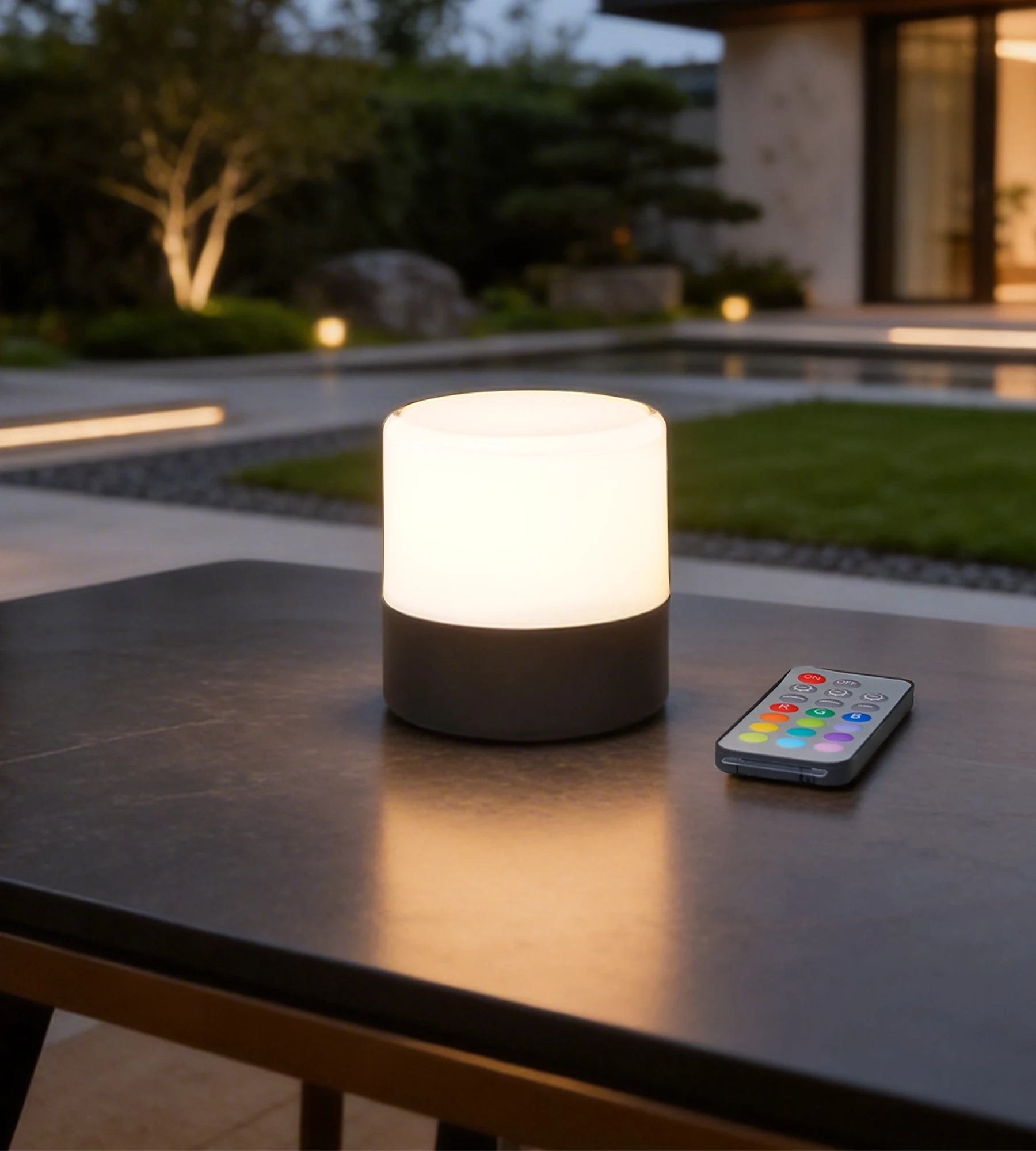 Lampe Led déco à poser CANDLE - usb - RGB - Télécommandable - Lumihome