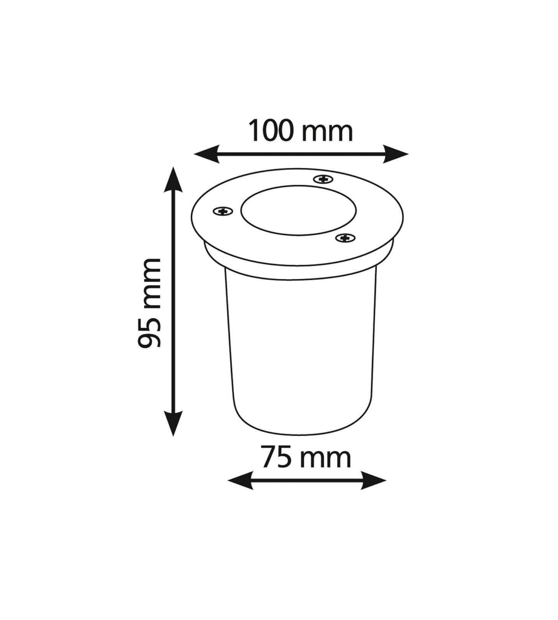 Spot encastrable leds intégrées diamètre 10cm - 230V - 500 lumens