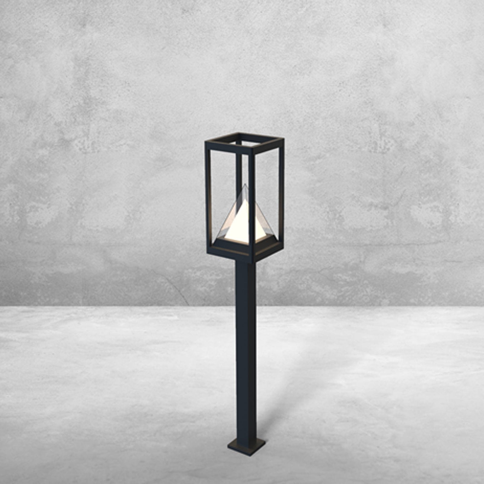 Borne Led solaire KEOPS - Hauteur 50 cm - Détecteur de mouvement - 3 modes d'éclairages de 75 à 600 lumens - Lumihome-France.com