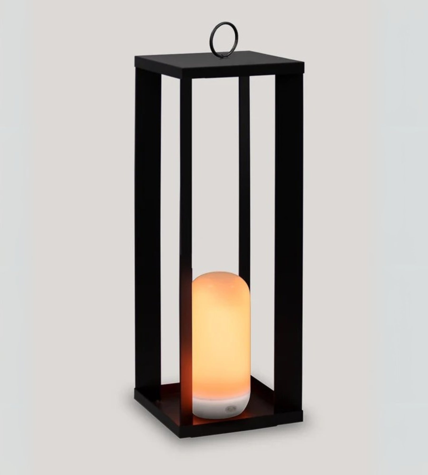 Tragbare Laterne SIROCO - Zum Aufstellen oder Aufhängen - Flammeneffekt - Lumihome