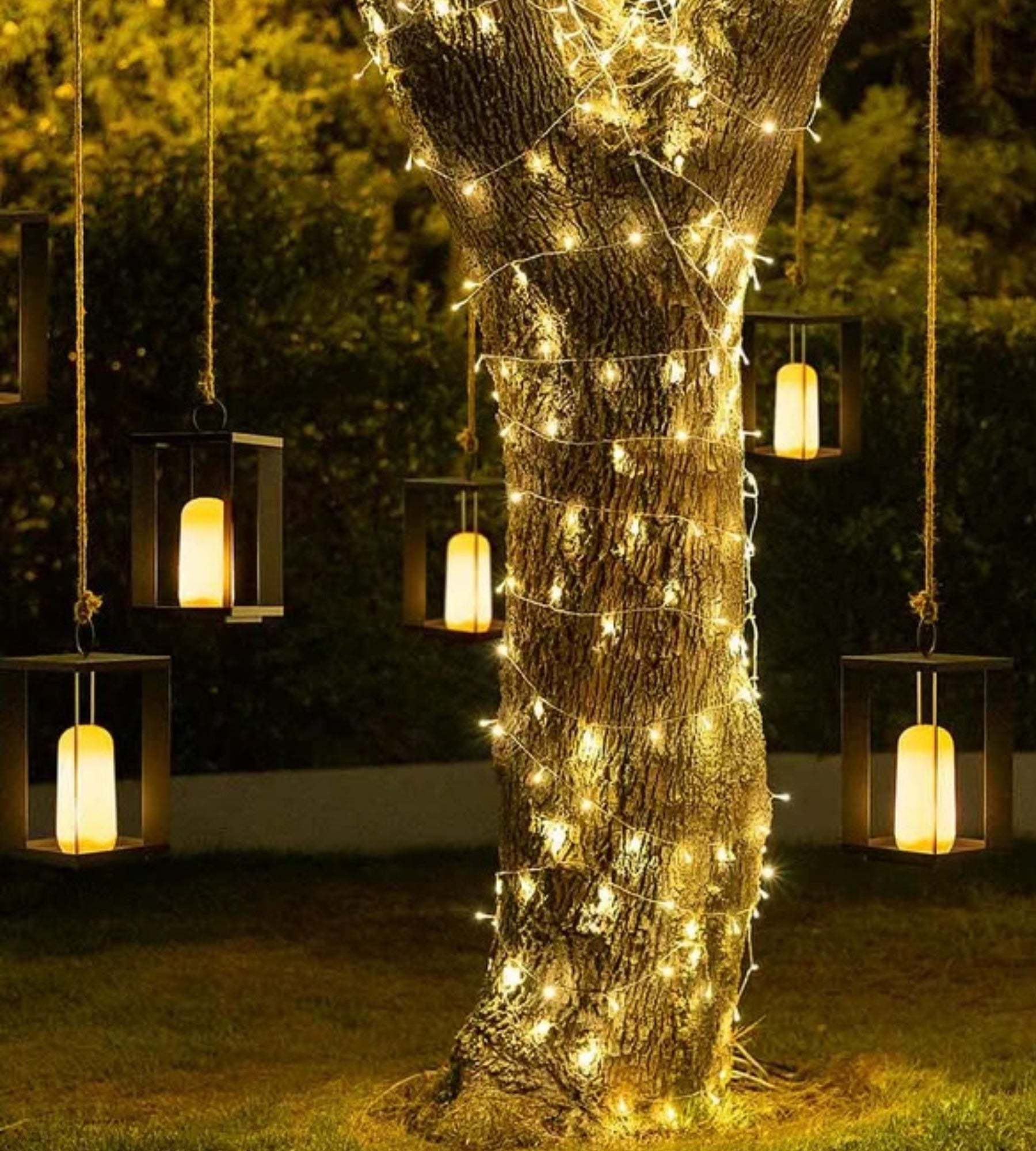 Tragbare Laterne SIROCO - Zum Aufstellen oder Aufhängen - Flammeneffekt - Lumihome