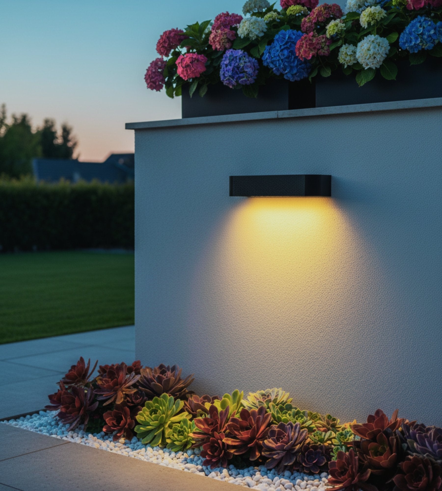 SOLEN solar wall light - Motion detector - Stick-on house number
