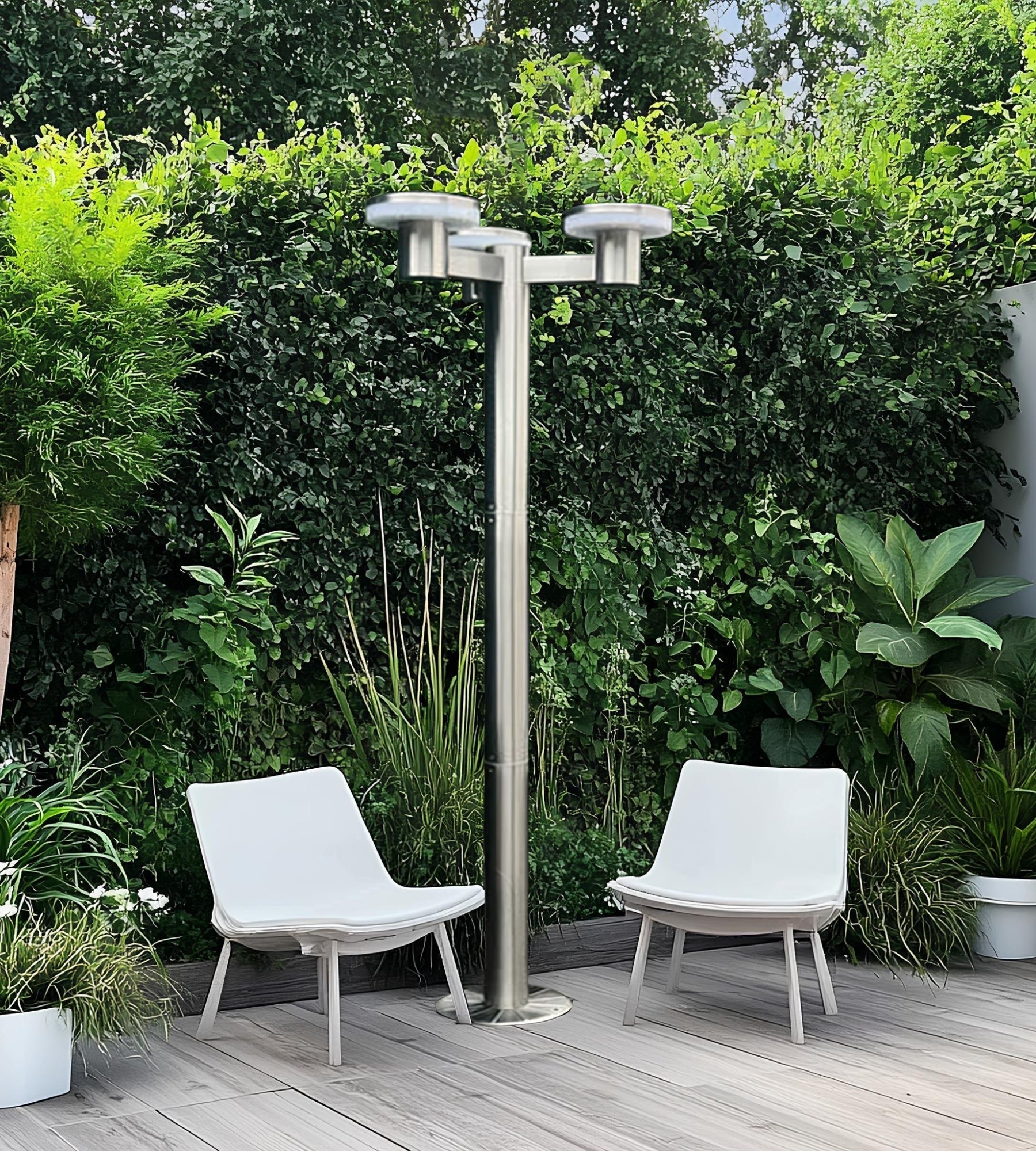 Led solar floor lamp ALTO 3000 - Height 2m - Remote control - 300 to 3000 lumens - Lumihome