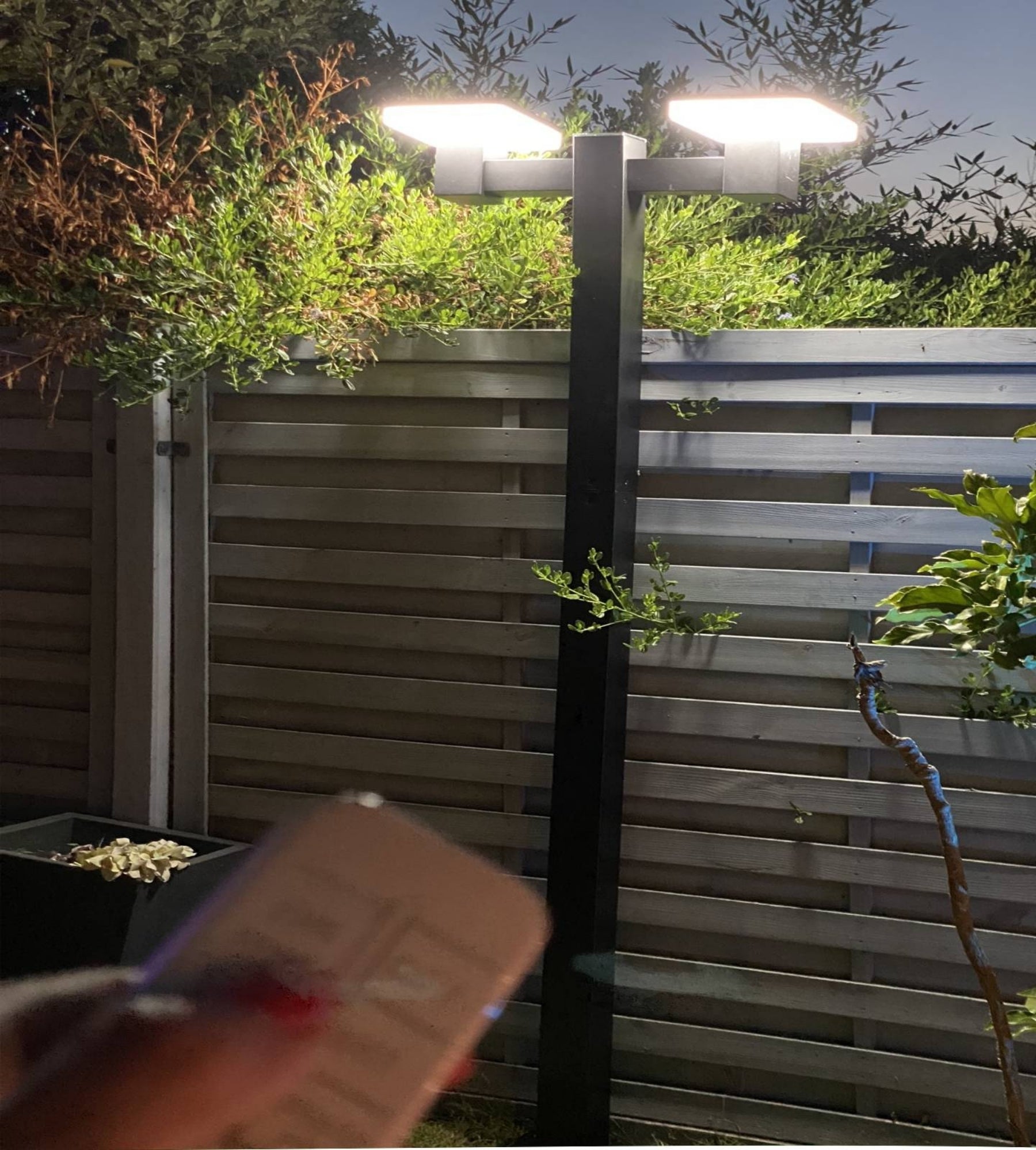 SUN-2000 Led solar floor lamp - Adjustable height 1.20m or 2m - 200 to 2000 lumens - Remote controllable