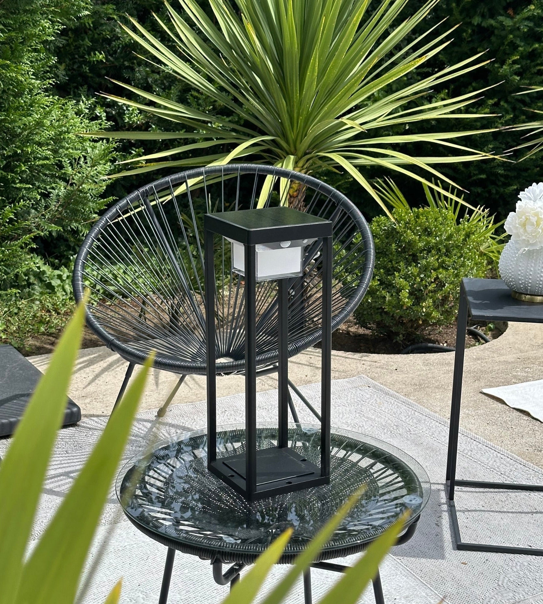 Led solar & Usb lantern PICASSO - 3 lighting modes from 75 to 600 lumens - Motion detector - Lumihome