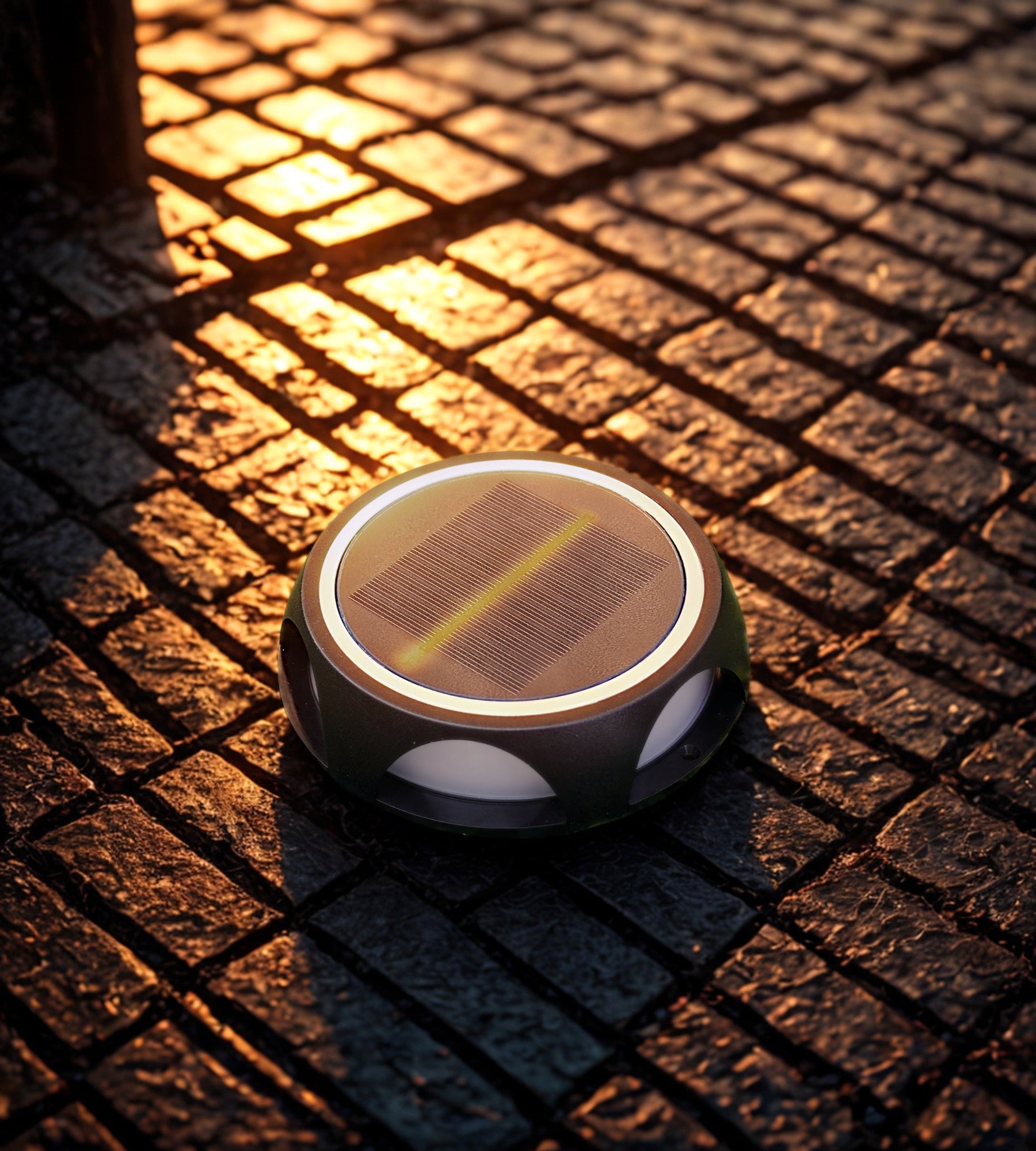 LED solar panel - 3 modes from 50 to 200 lumens - Floor or wall mounted - Lumihome