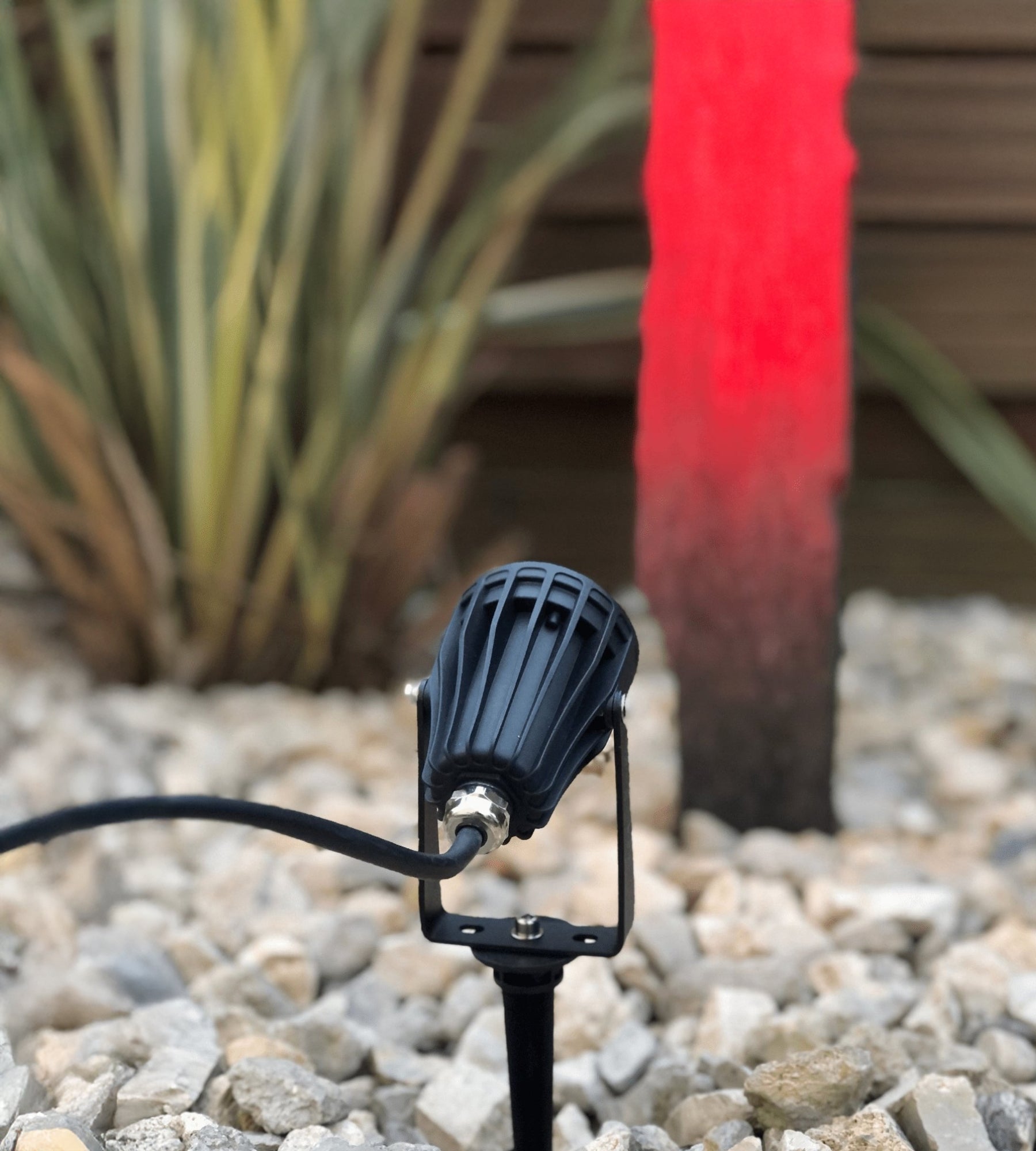 6W RGB/CCT remote-controlled pole spotlight - FUTC04 - Remote control not included