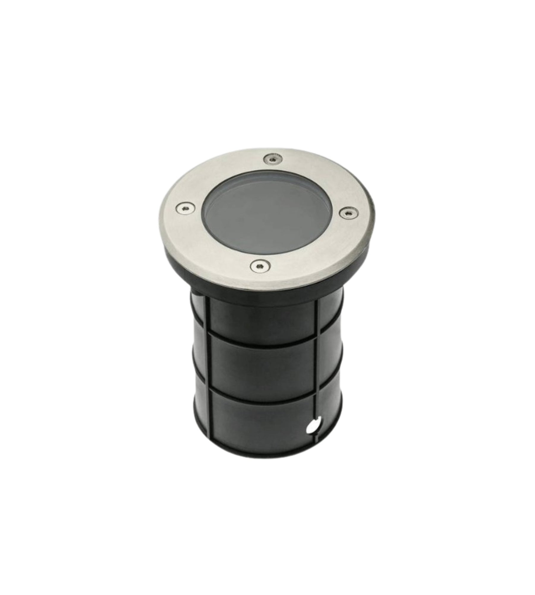 Exterior stainless steel recessed spotlight ALFA_11 - 230V - Ø 11 cm - GU10 socket - Cable-free - Lumihome