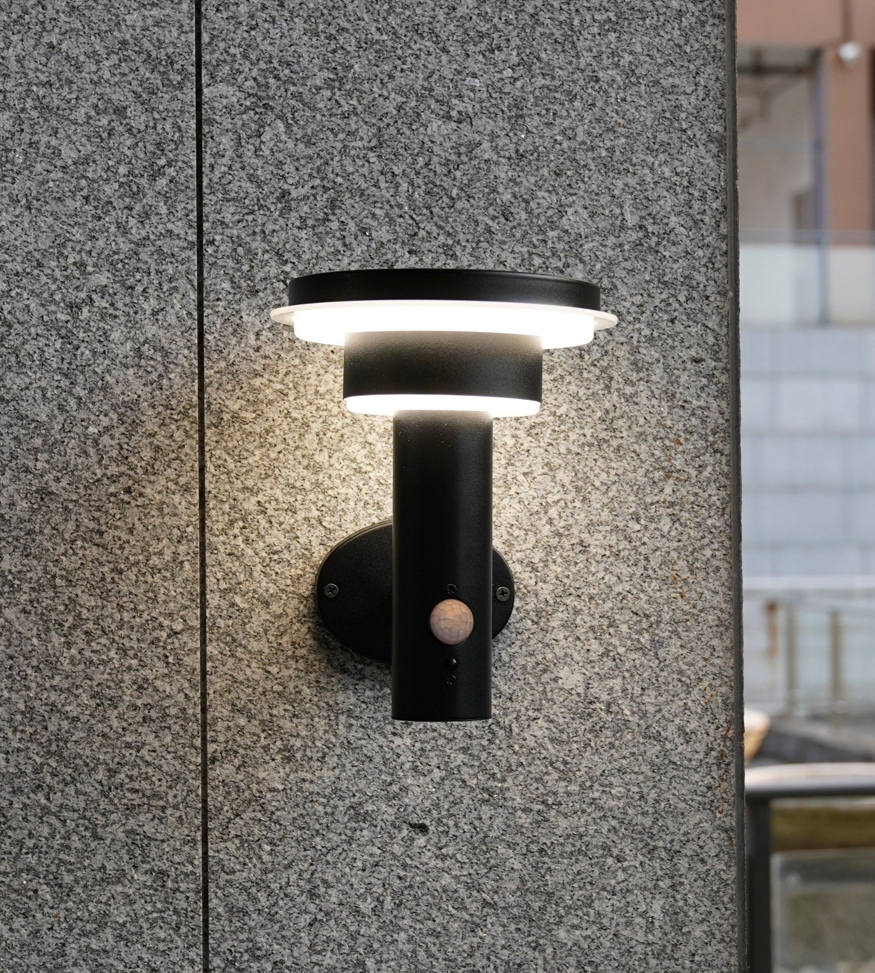 GENOVA solar Led lámpara de pared - Detector de movimiento - 3 modos de iluminación 75 a 600 lúmenes - Lumihome