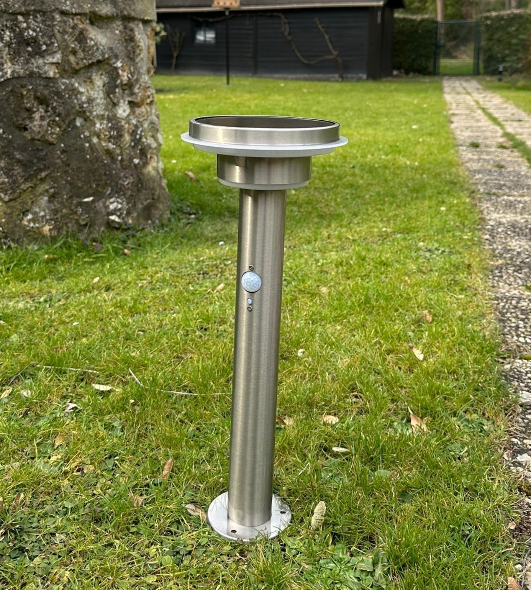 Lámpara exterior Led solaire GENOVA - Detector de movimiento - 3 modos de iluminación de 100 a 1000 lúmenes - Lumihome
