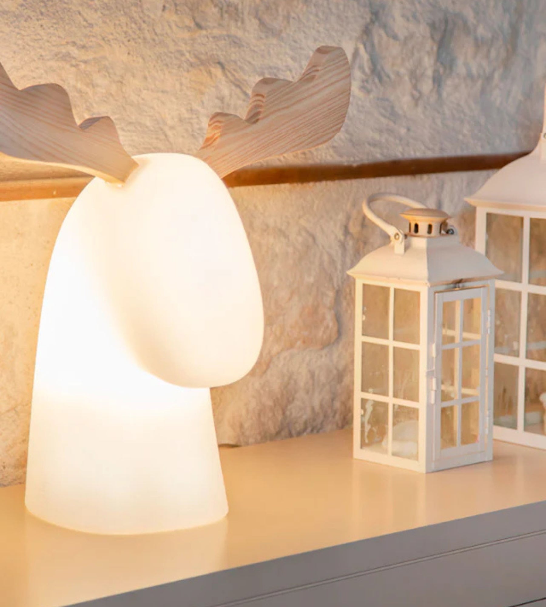 Lámpara decorativa en forma de reno RUDY - 230V - Interior - Blanco cálido - Lumihome