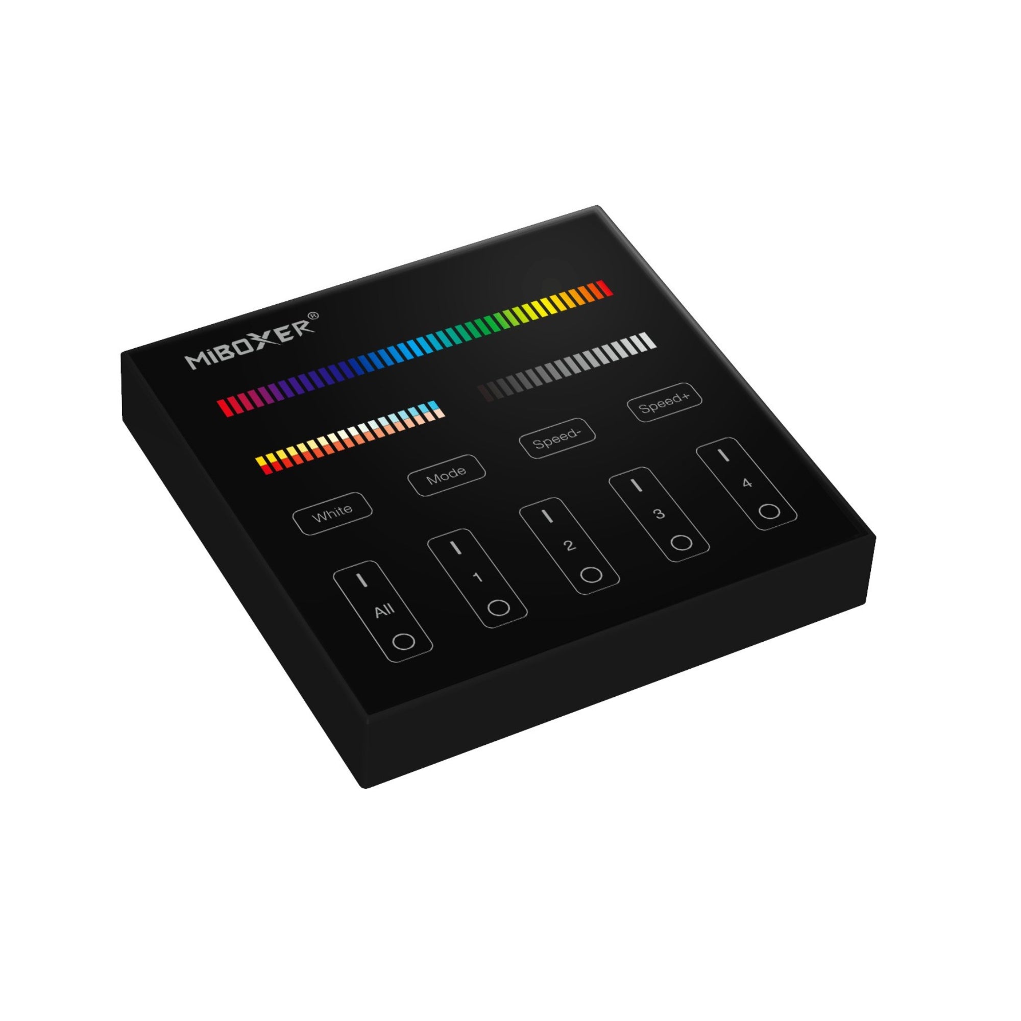 Mando a distancia de pared RF RGBWW de 4 zonas para la gama conectada MI-LIGHT - 2,4 GHz