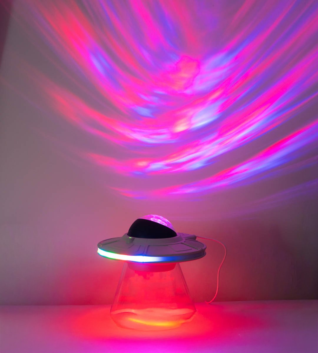 SPACELITE Luz de noche con focos LED - 8 modos de iluminación - Altavoz incorporado - Lumihome