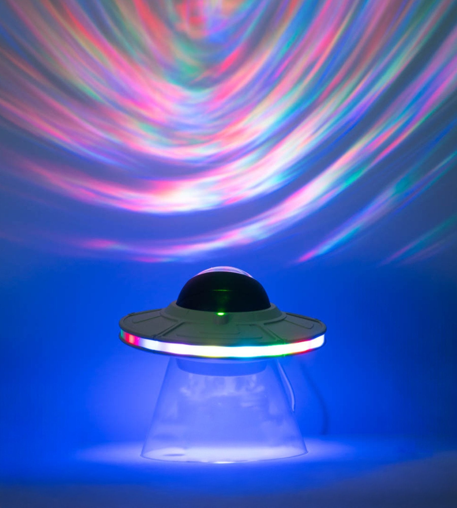 SPACELITE Luz de noche con focos LED - 8 modos de iluminación - Altavoz incorporado - Lumihome