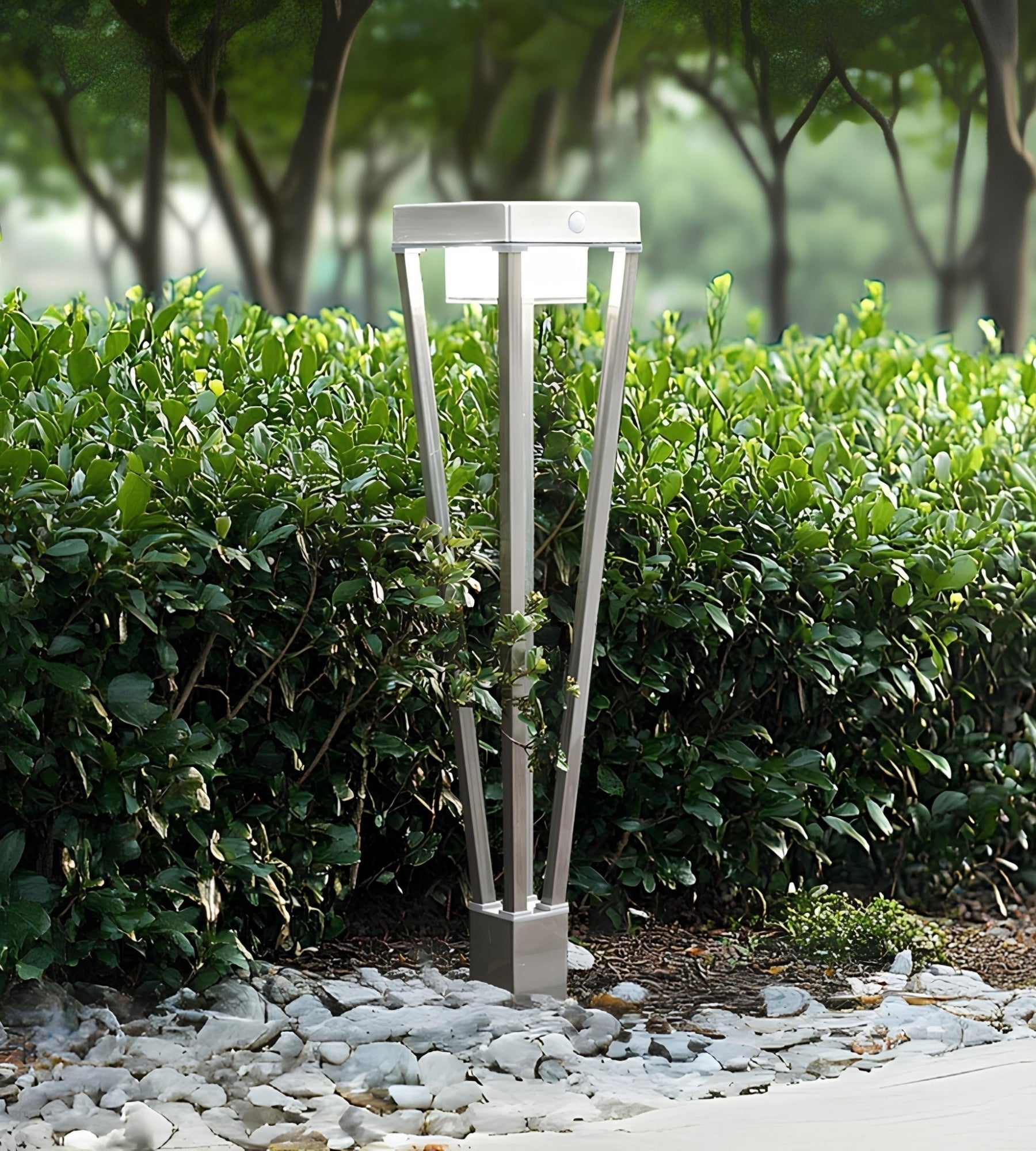 Lampada Led solare LUXOR - Rilevatore di movimento - 3 modalità di luce 75 a 600 lumen - Lumihome