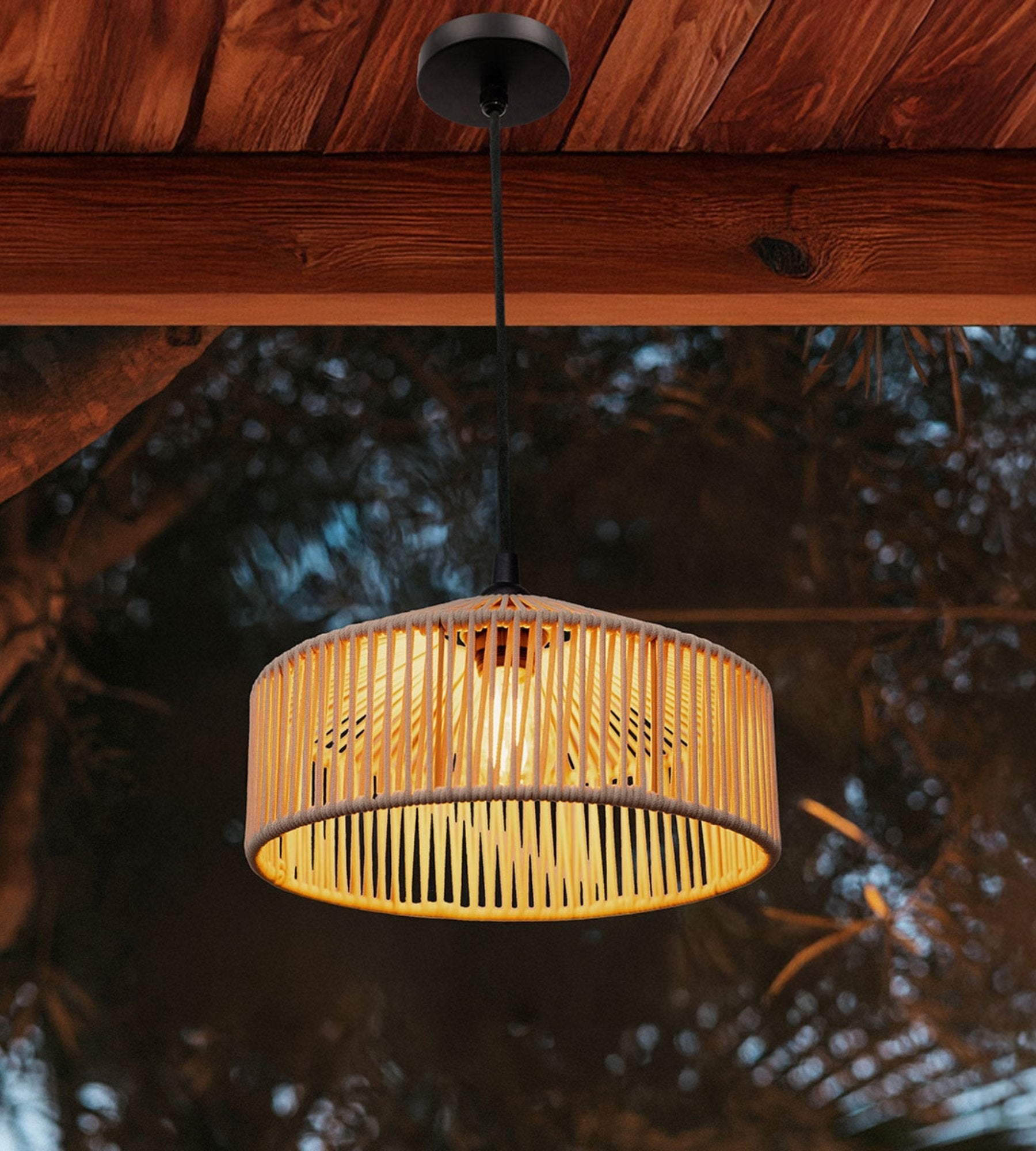 Lampada a sospensione CALABARDINA - Lampadina E27 non inclusa - Cavo 5m - Lumihome