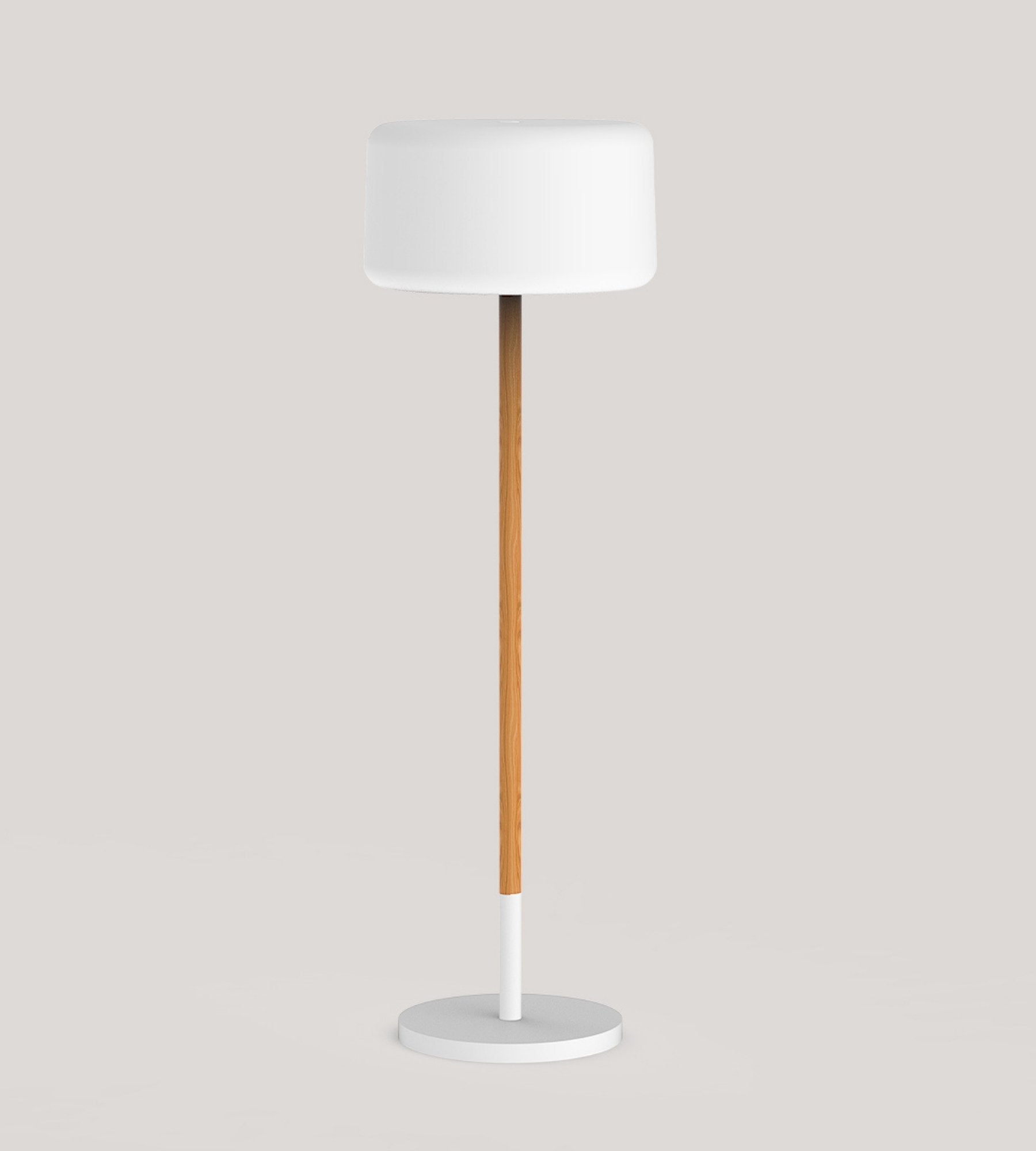 Lampada solare 5 in 1 CHLOE PLANT - Illuminazione regolabile bianca e multicolore - Stelo di legno