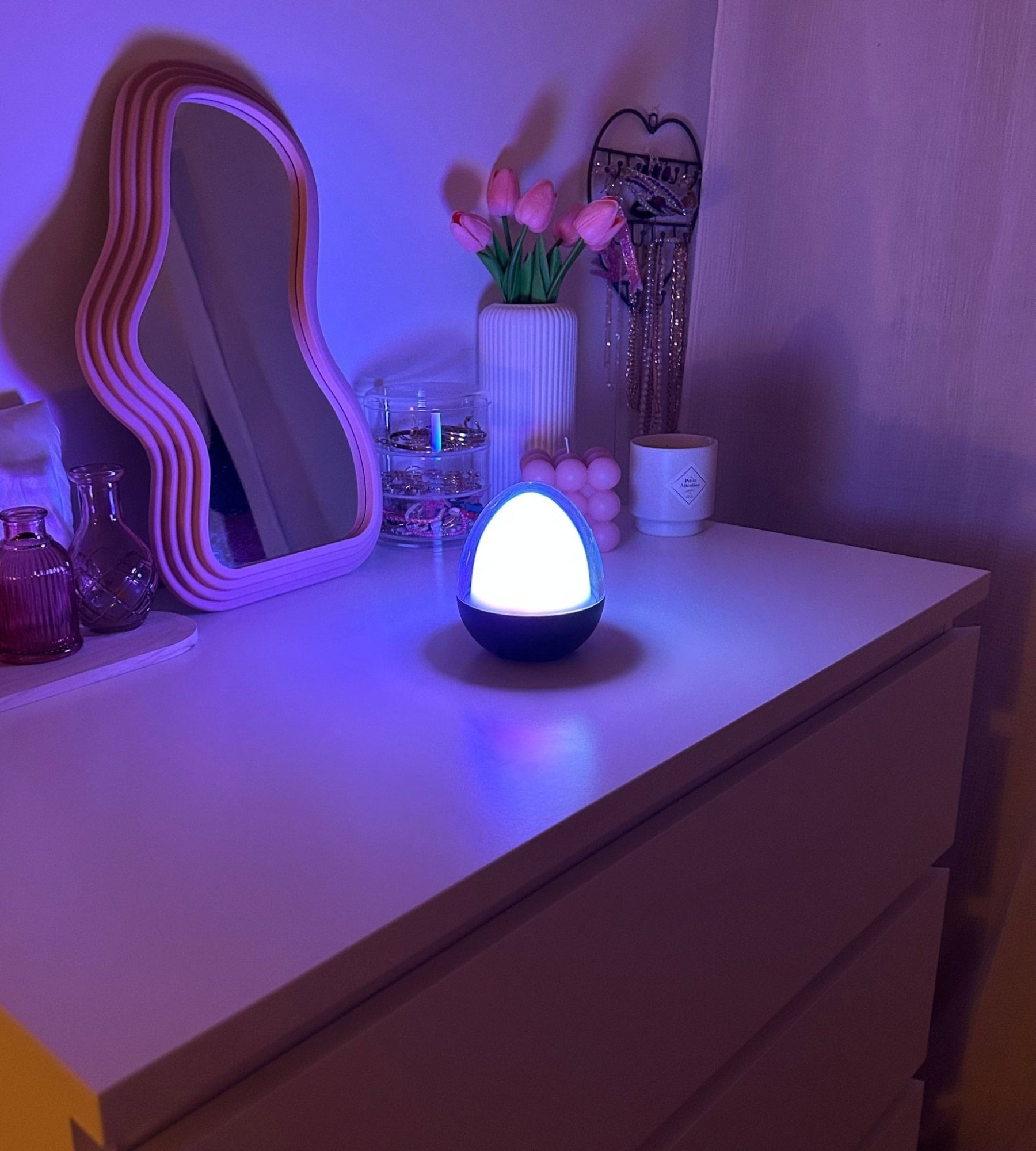 JOY Lampada da tavolo a LED - Senza fili e usb - RGB+CCT - Da 40 a 400 lumen