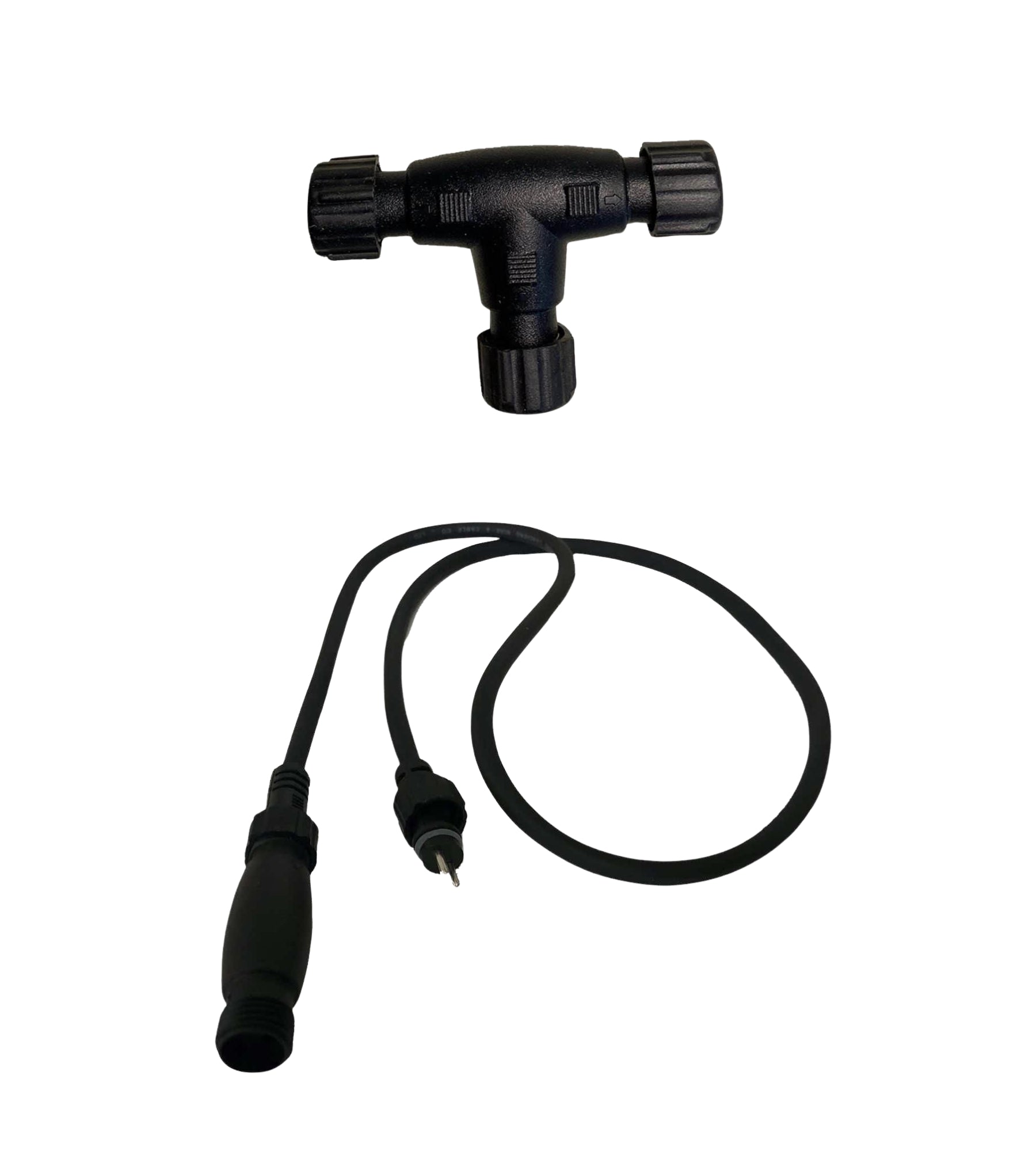 Prolunga impermeabile IP67 da 1 metro e connettore a T - Lumihome