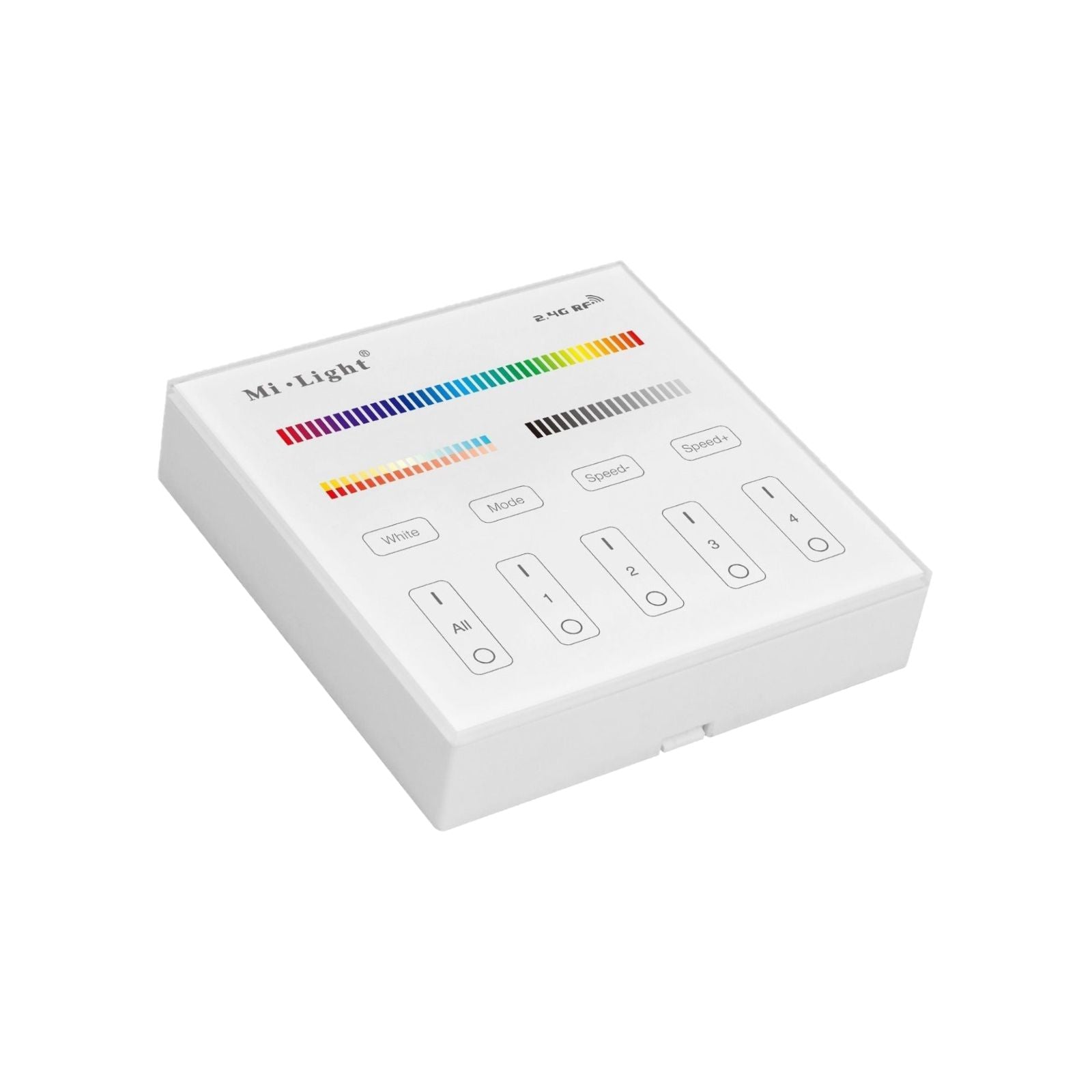 Bianco RGBWW 4 zone muro Telecomando RF per la gamma MI-LIGHT connected - 2.4GHz - Lumihome-France.com