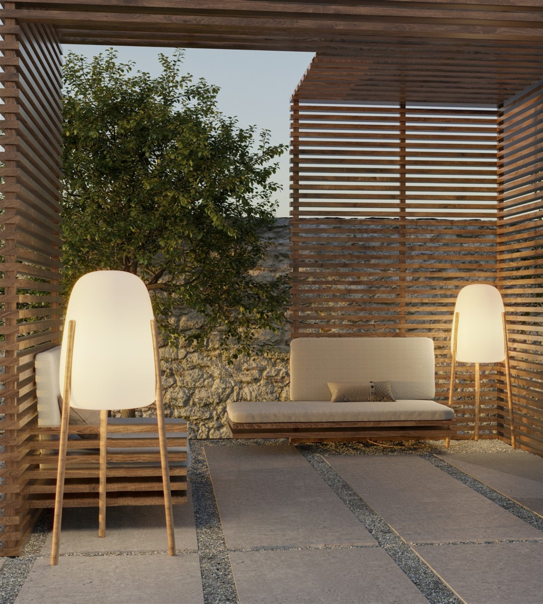 Candeeiro de design solar ROCKET - Iluminação ajustável branca e multicolorida - Interior e exterior