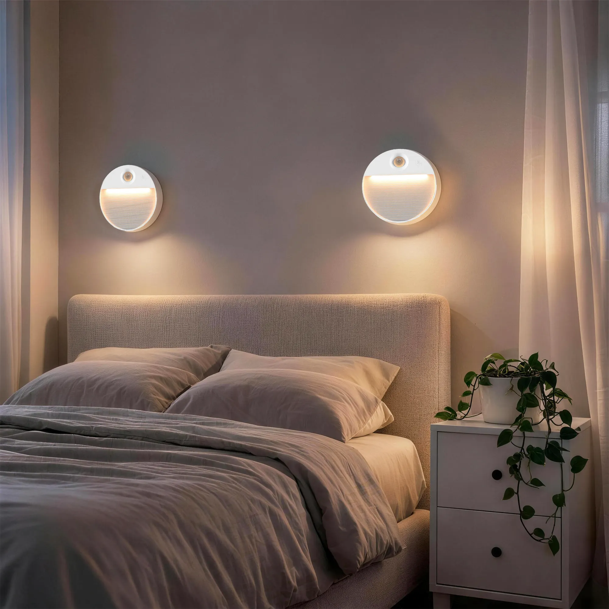Pack x 2 Balises NEO LED Intérieures à Détection de Mouvement