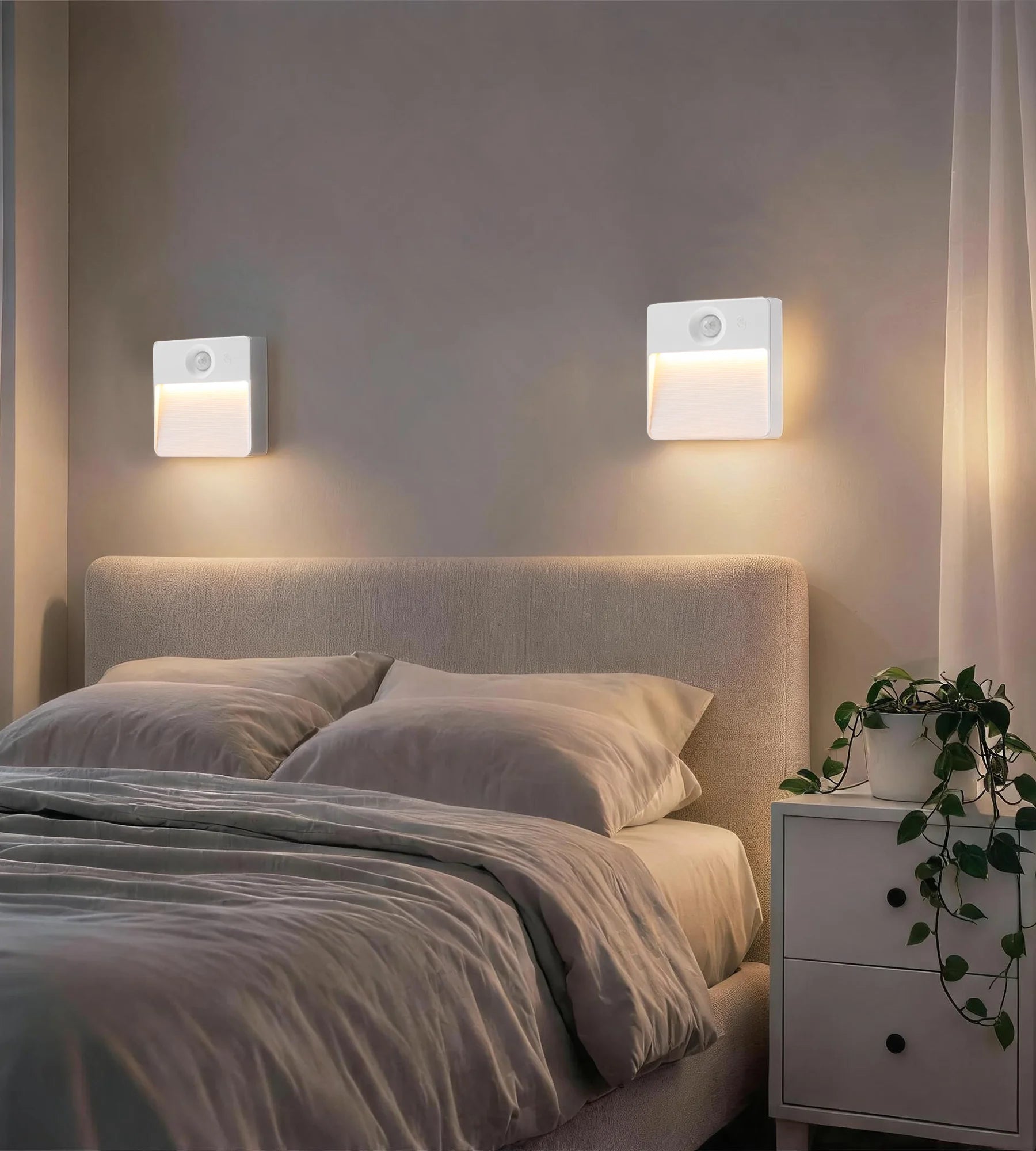 Pack x 2 Balises CUBA LED Intérieures à Détection de Mouvement