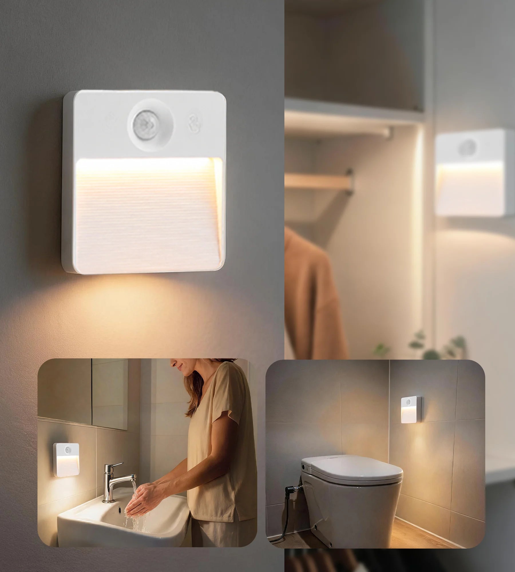 Pack x 2 Balises CUBA LED Intérieures à Détection de Mouvement
