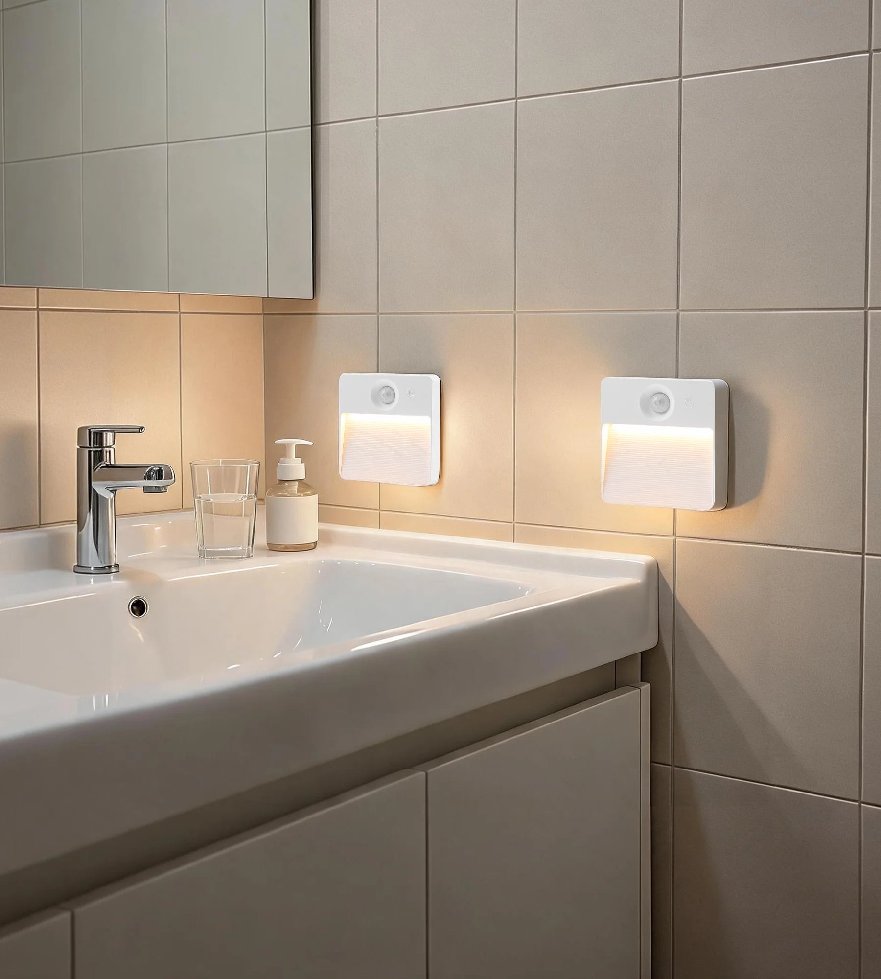 Pack x 2 Balises CUBA LED Intérieures à Détection de Mouvement