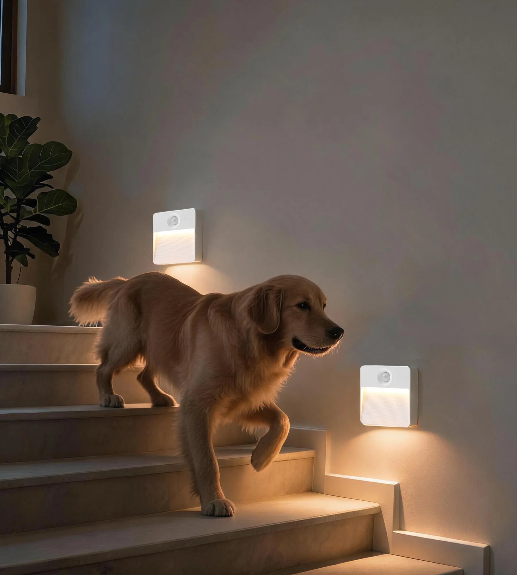 Pack x 2 Balises CUBA LED Intérieures à Détection de Mouvement