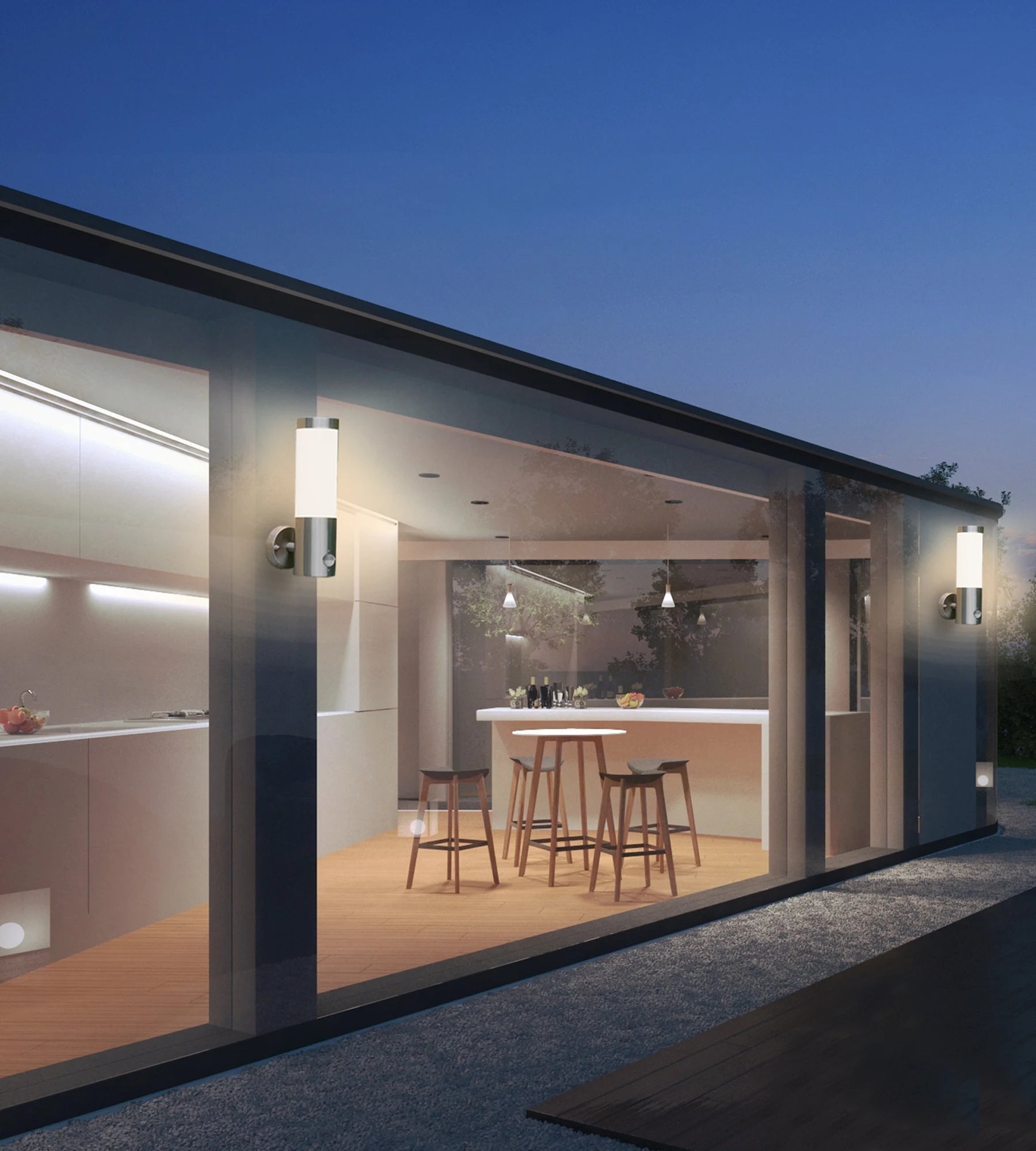 Applique extérieur ELYO - 230V - Ampoule E27 non incluse - Lumihome