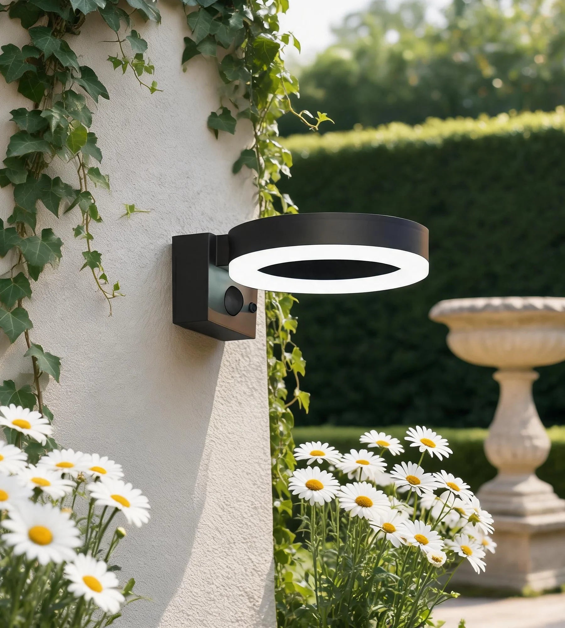 Applique Led extérieur solaire DAYTONA - Détecteur de mouvements - 3 modes d'éclairage 75 à 600 lumens - Lumihome