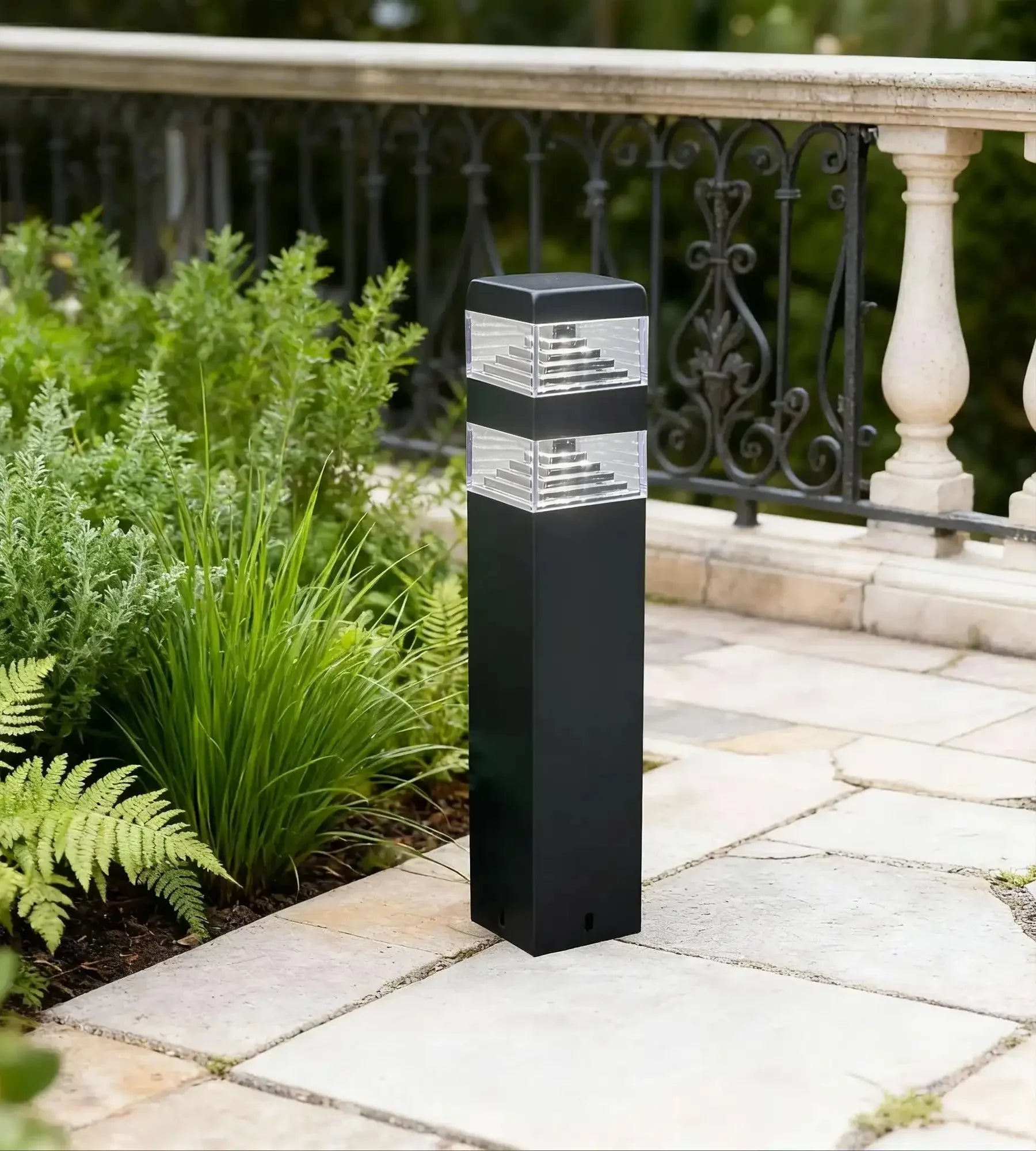 Borne Led Pyramide 1000 lumens - 32 leds - 230V - Lumihome