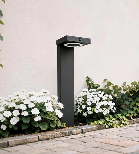 Borne Led Solaire LUCENT noire - Lumihome