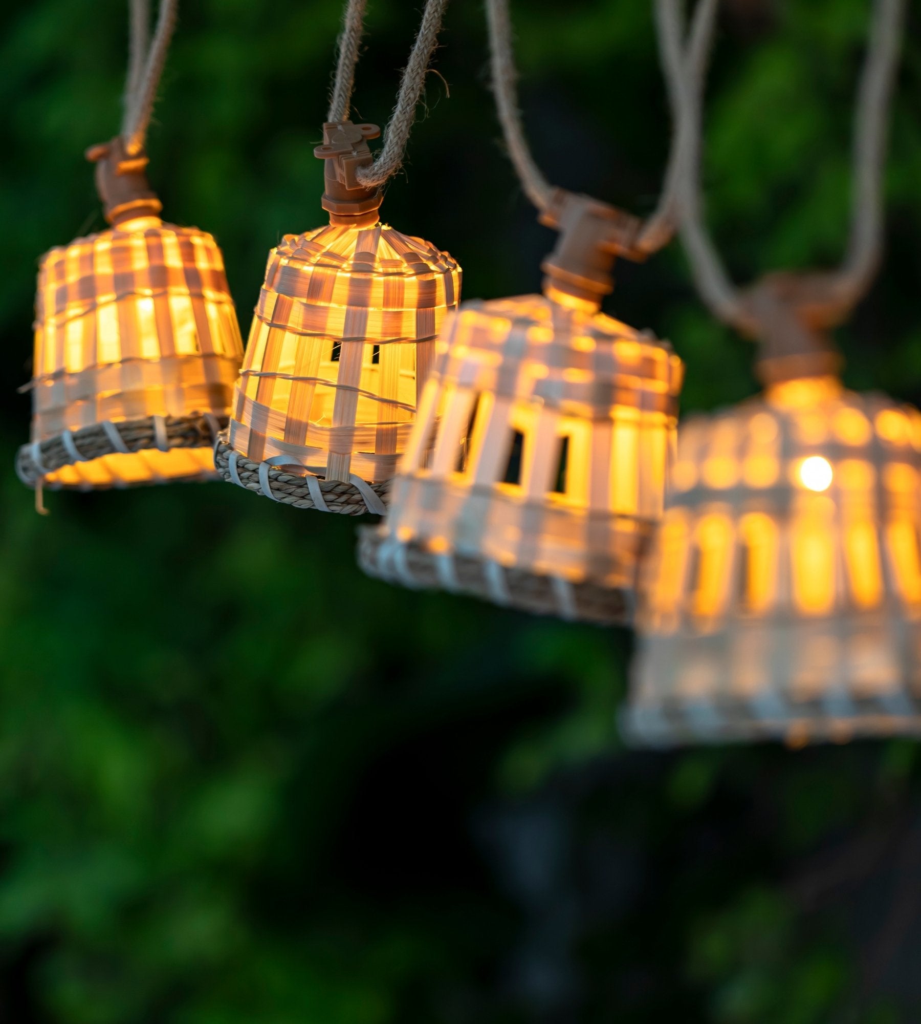 Guirlande lumineuse solaire AURORA - Design nature - 10 lampes