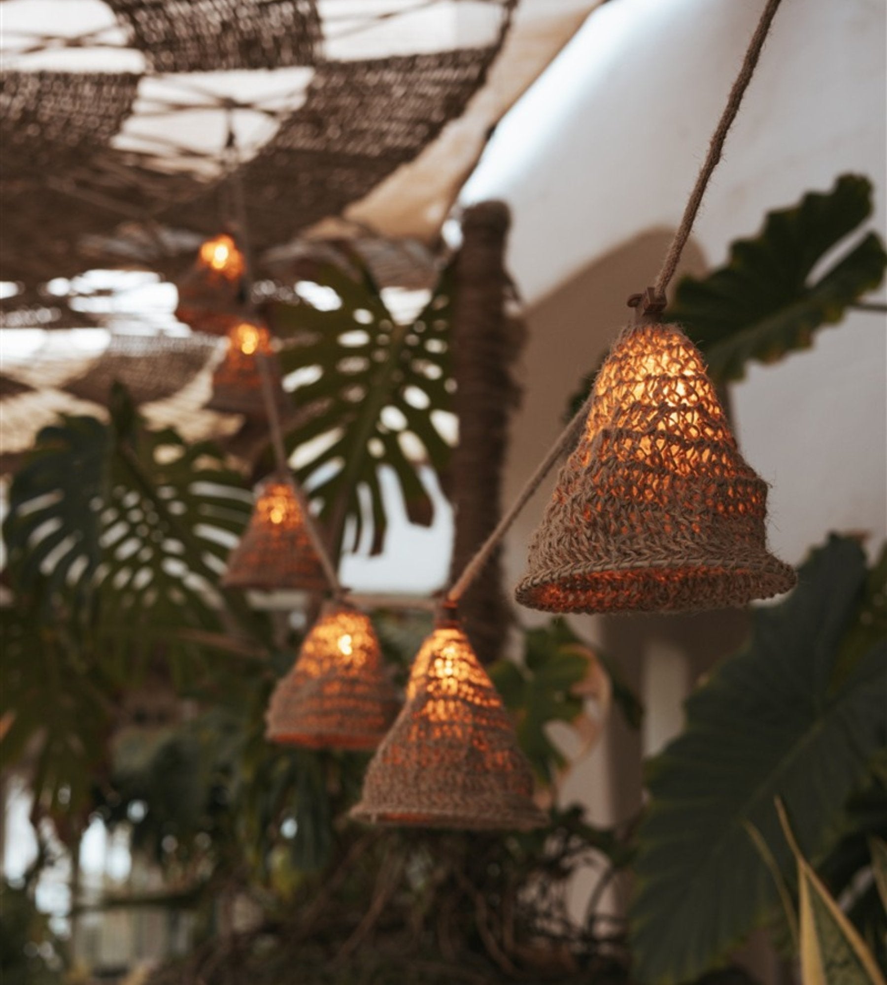 Guirlande solaire extérieur MARO - Design nature - 10 lampes