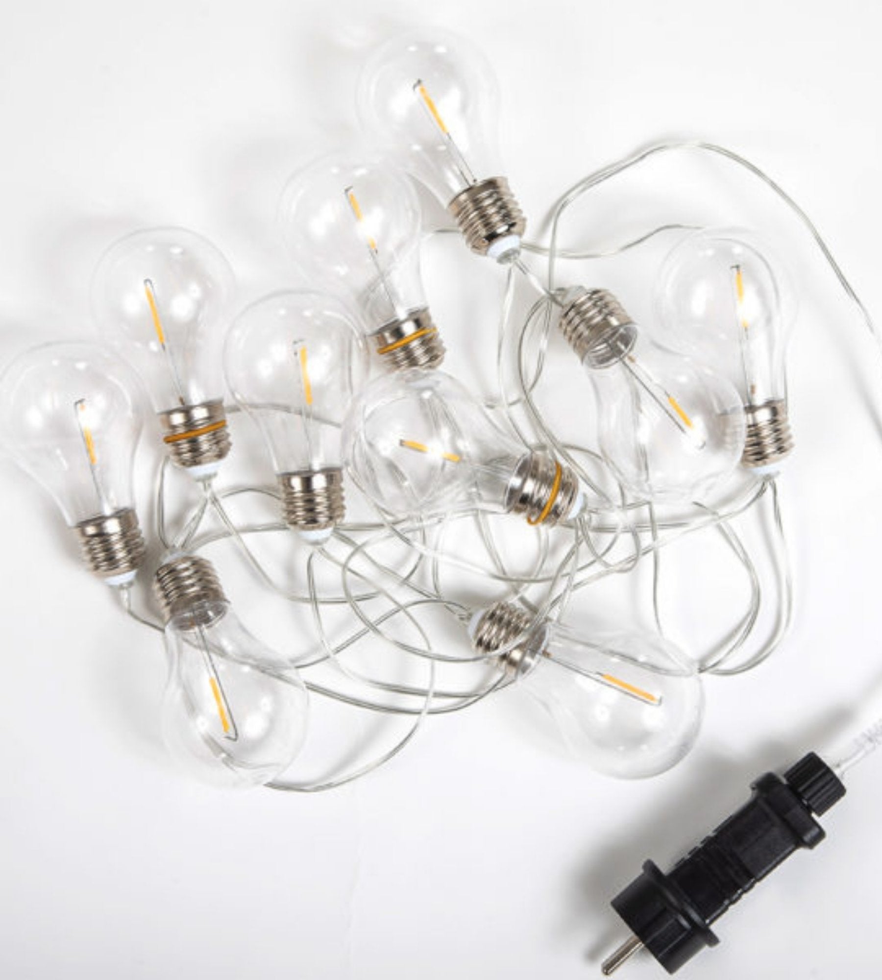 Guirlande solaire extérieur STELLA - Design moderne - 10 ampoules
