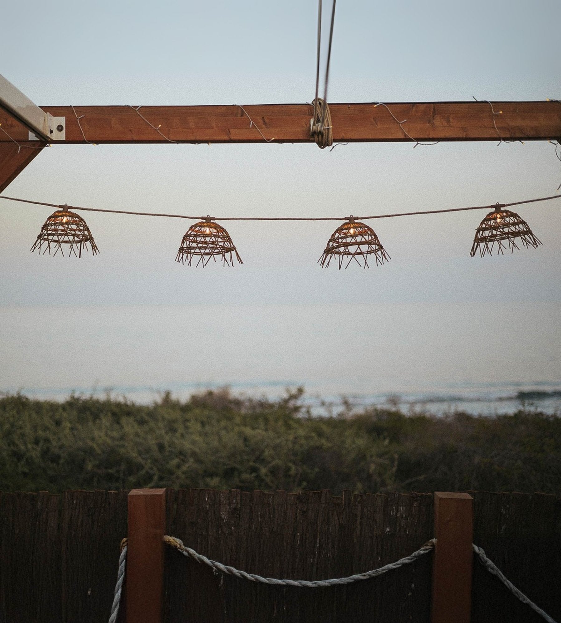 Guirlande lumineuse solaire ALMA - Design nature - 10 lampes