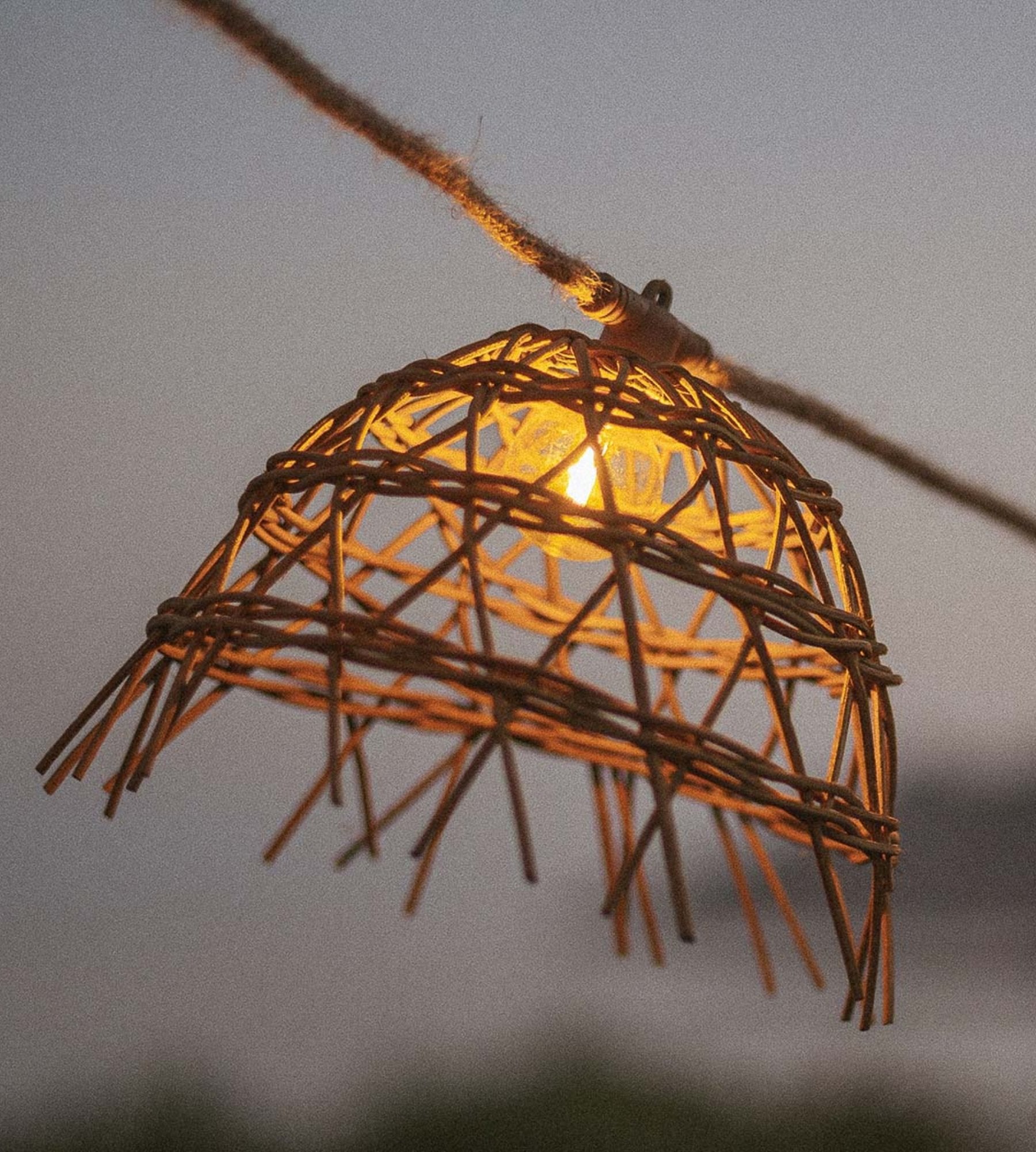 Guirlande lumineuse solaire ALMA - Design nature - 10 lampes