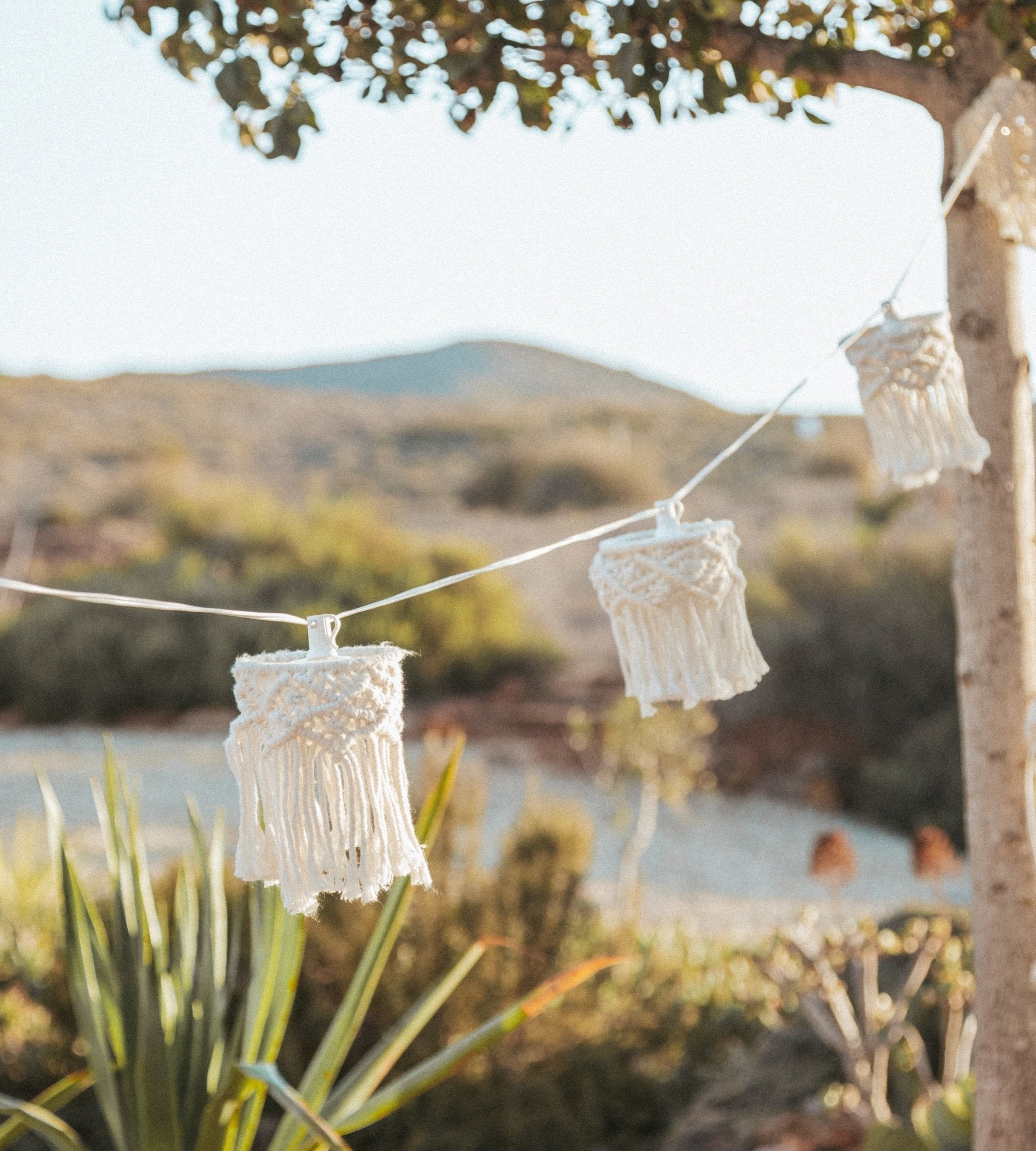 Guirlande solaire extérieur MYKONOS - Blanc chaud - Extérieur et intérieur - Lumihome