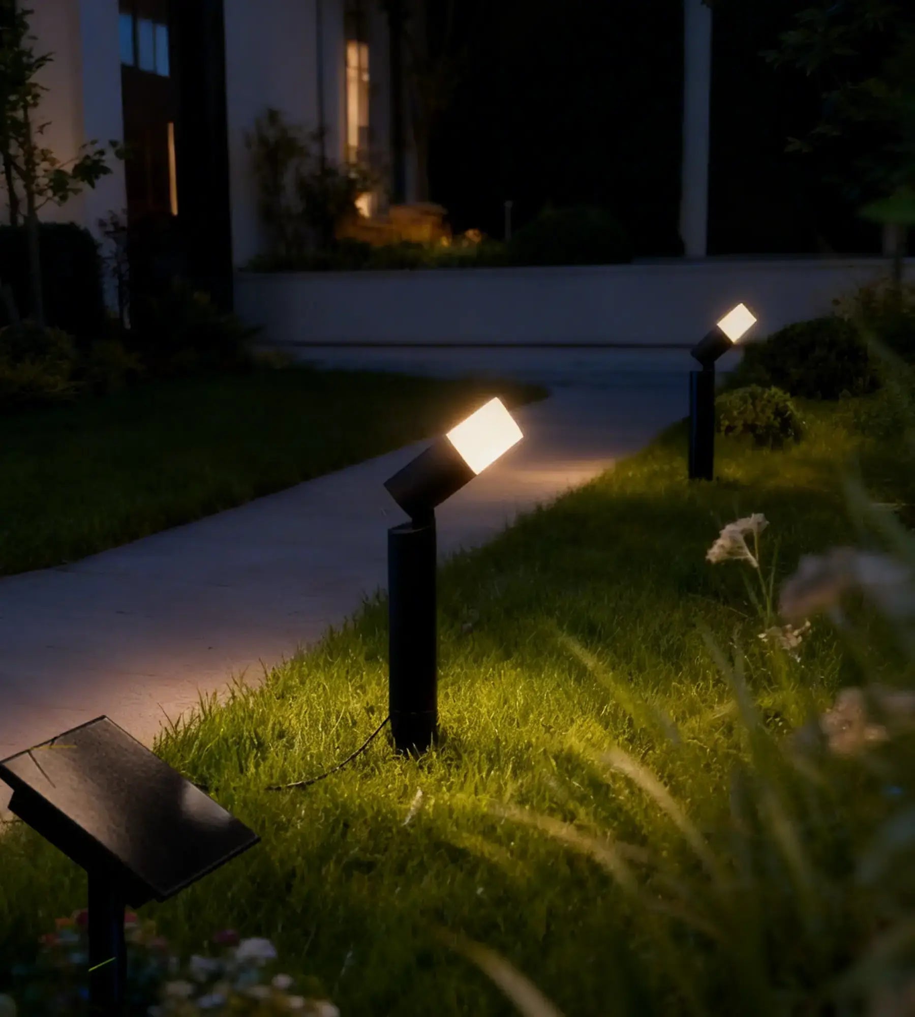 Kit de 2 spots piquets solaires RUBY - Lumihome