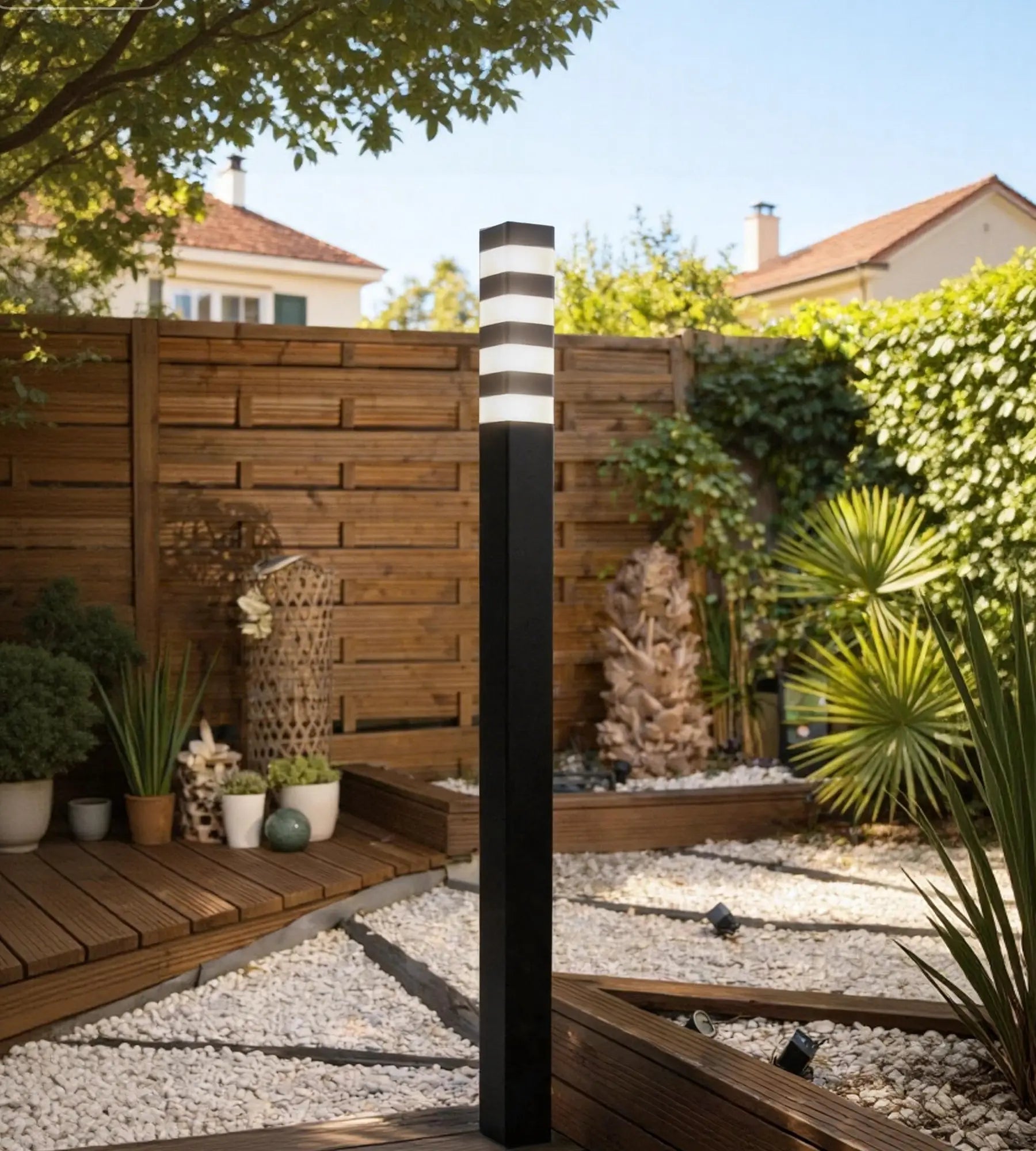 Lampadaire Pyramide 2000 lumens - 64 Leds - 230V - Hauteur 2 mètres - Modulable - Lumihome