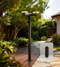 Lampadaire solaire LED ALTO 3000 130/200 cm Télécommandable - 300 à 3000 lumens - Lumihome
