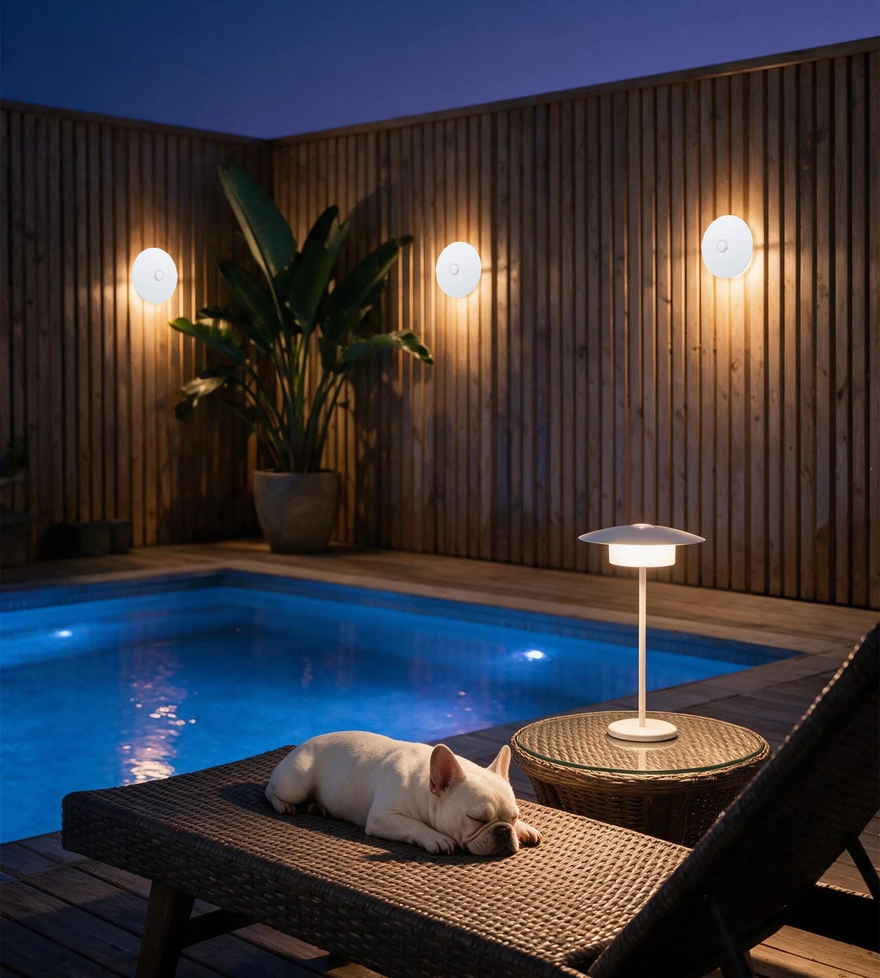 Lampe de table LED MALIA, Blanche - Lumihome